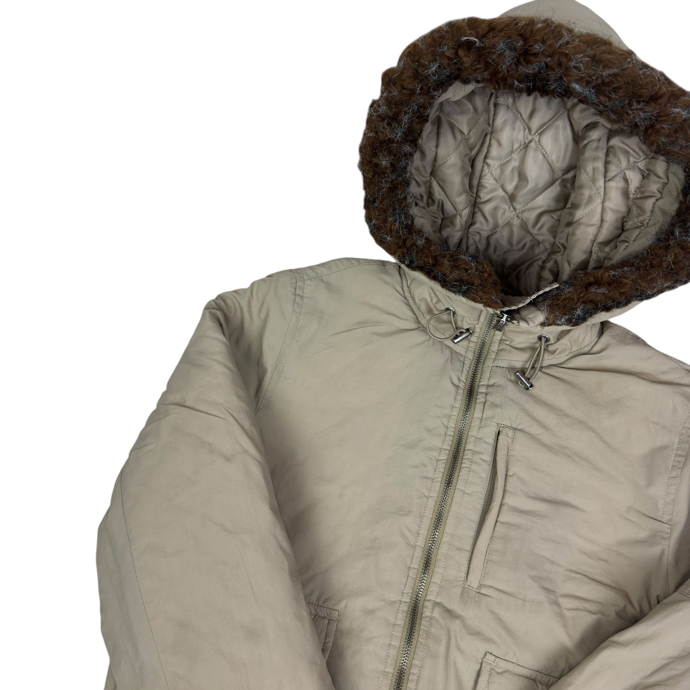 Ralph Lauren Ralph Lauren beige Long Sleeve Hooded Full Zip Jacket XS Size XS / US 0-2 / IT 36-38 - 5 Thumbnail