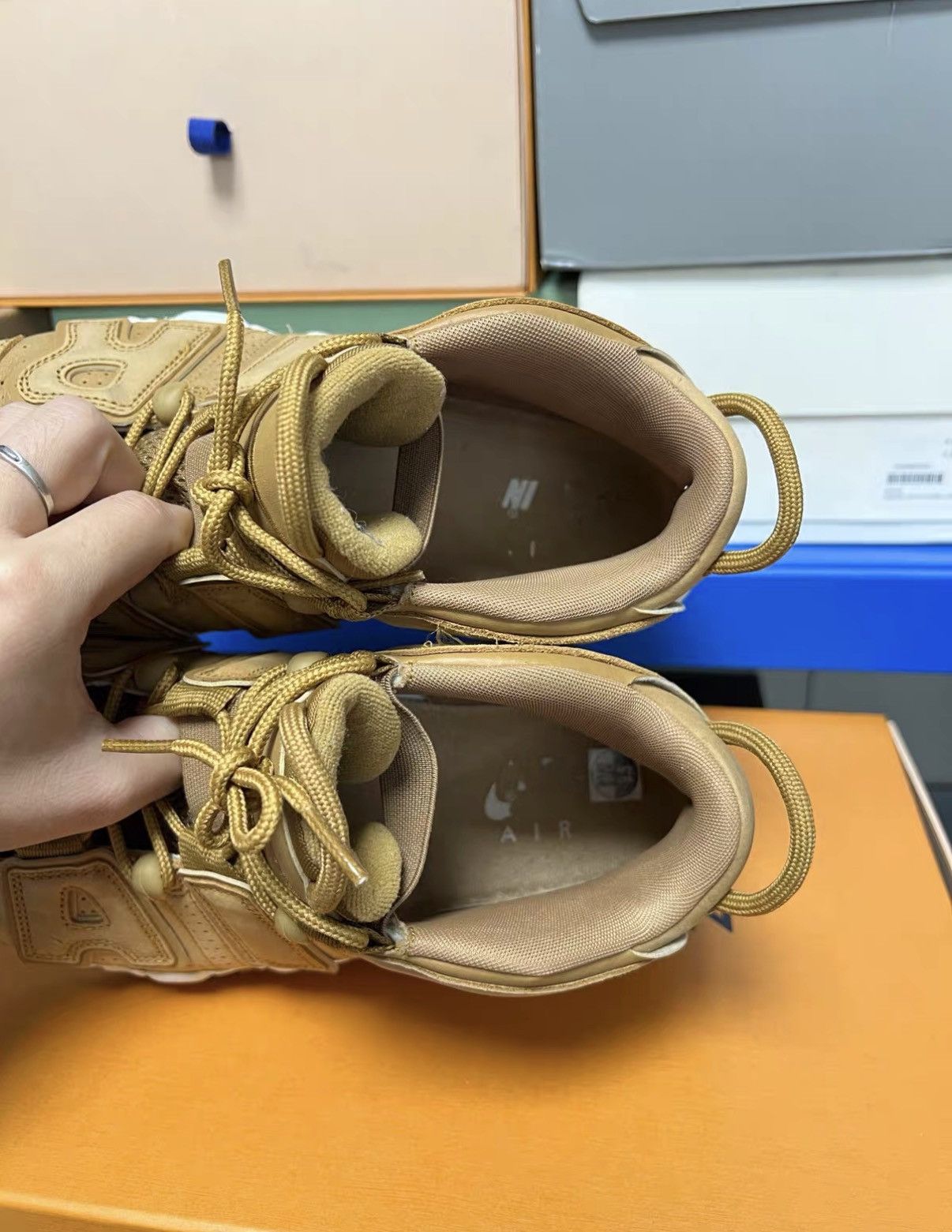 Nike Nike Air More Uptempo Wheat J42 Size US 9.5 / EU 42-43 - 4 Thumbnail