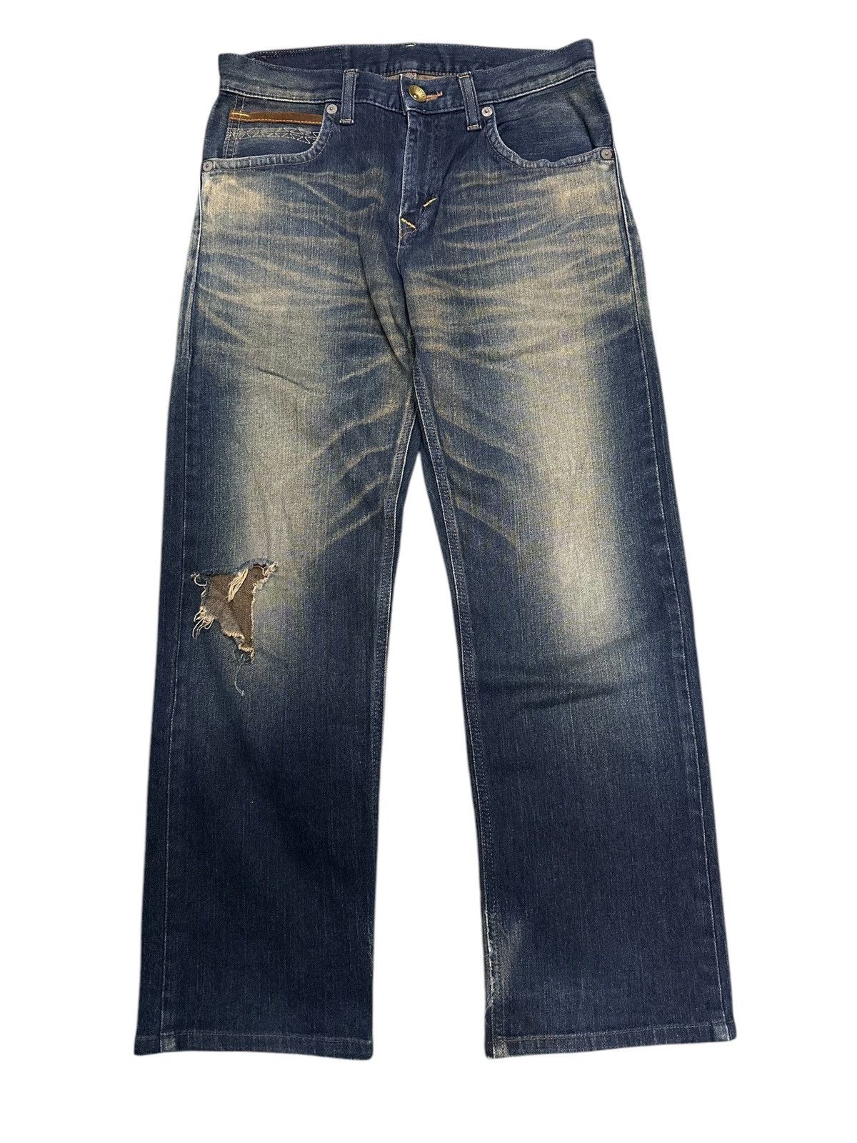 Kapital 💥Edwin💥 Distress Denim Exclusive Vintage Zipper Rare Pocket💥 Size US 32 / EU 48 - 1 Thumbnail