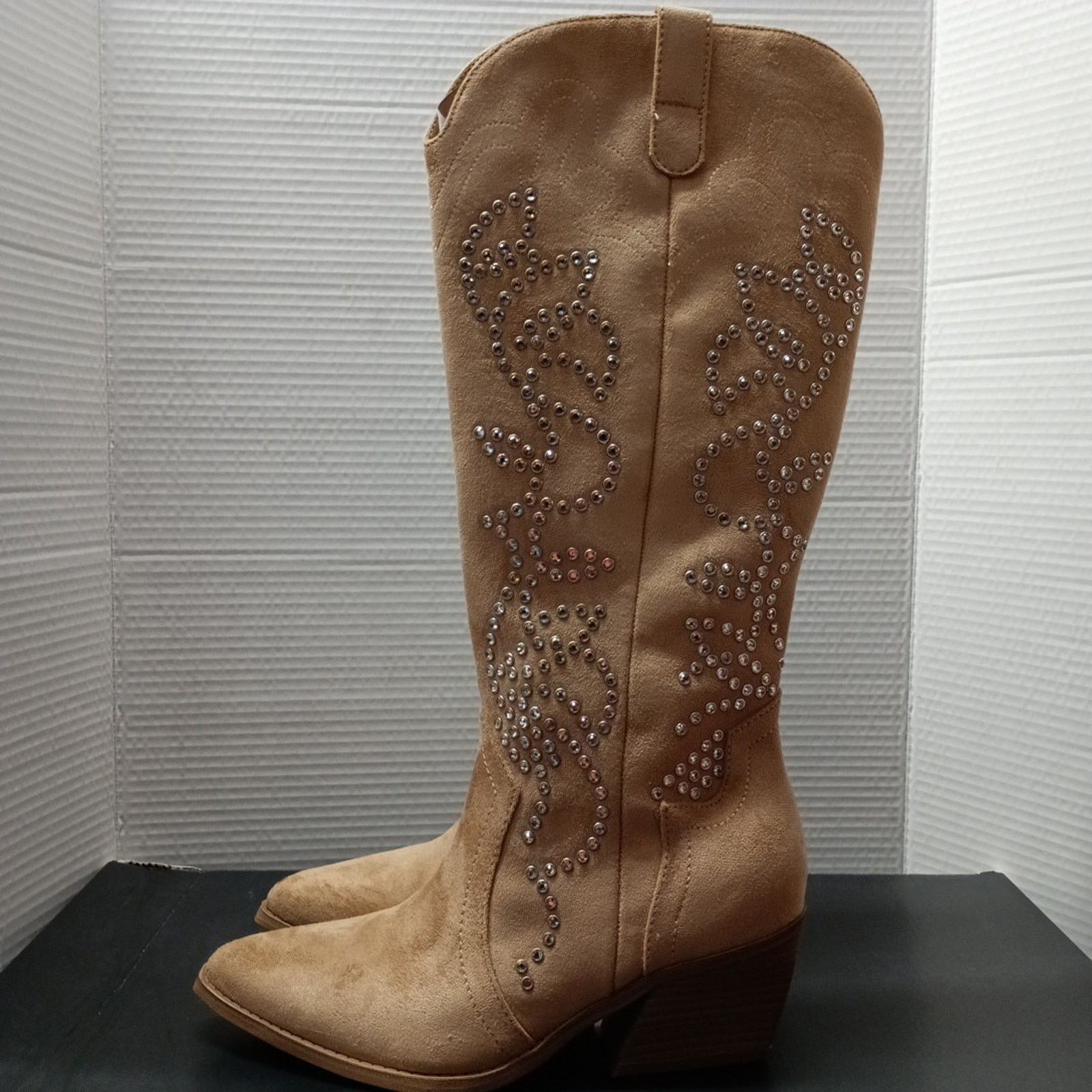Madden NYC Madden NYC Western Boots Women's Size 8 Cognac Faux Suede Size US 8 / IT 38 - 4 Thumbnail
