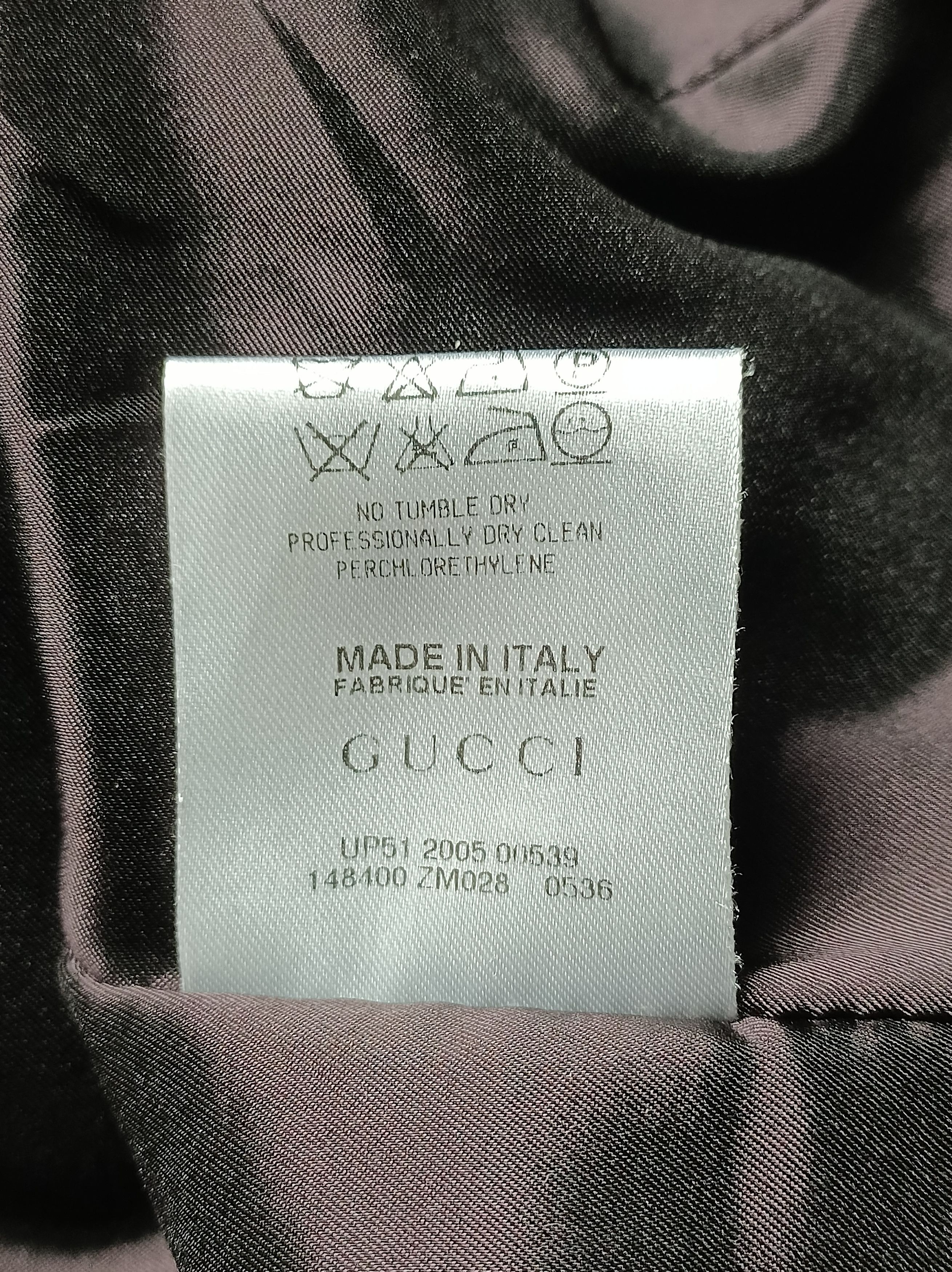 Gucci GUCCI Velvet Elegant Blazer Jacket Burgundy IT 42 Size M / US 6-8 / IT 42-44 - 13 Thumbnail