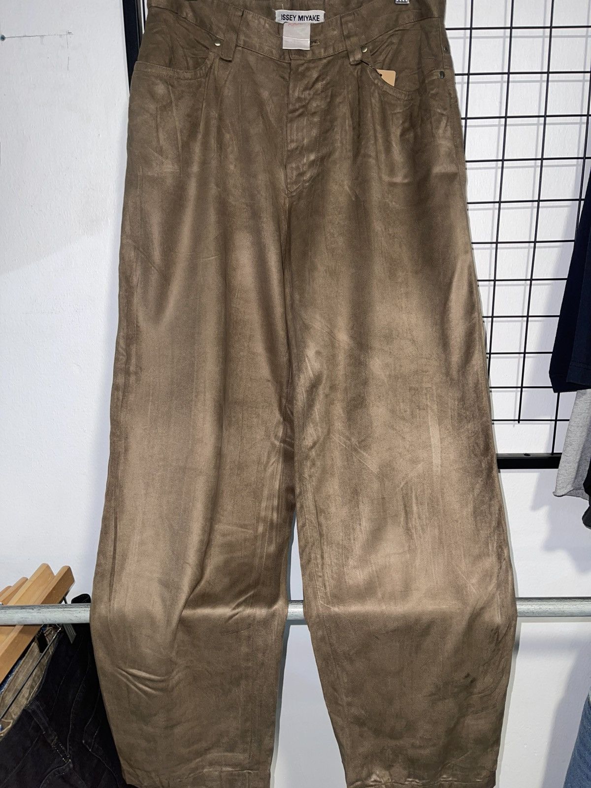 Issey Miyake ISSEY MIYAKE SUEDE PANTS Size US 30 / EU 46 - 3 Thumbnail
