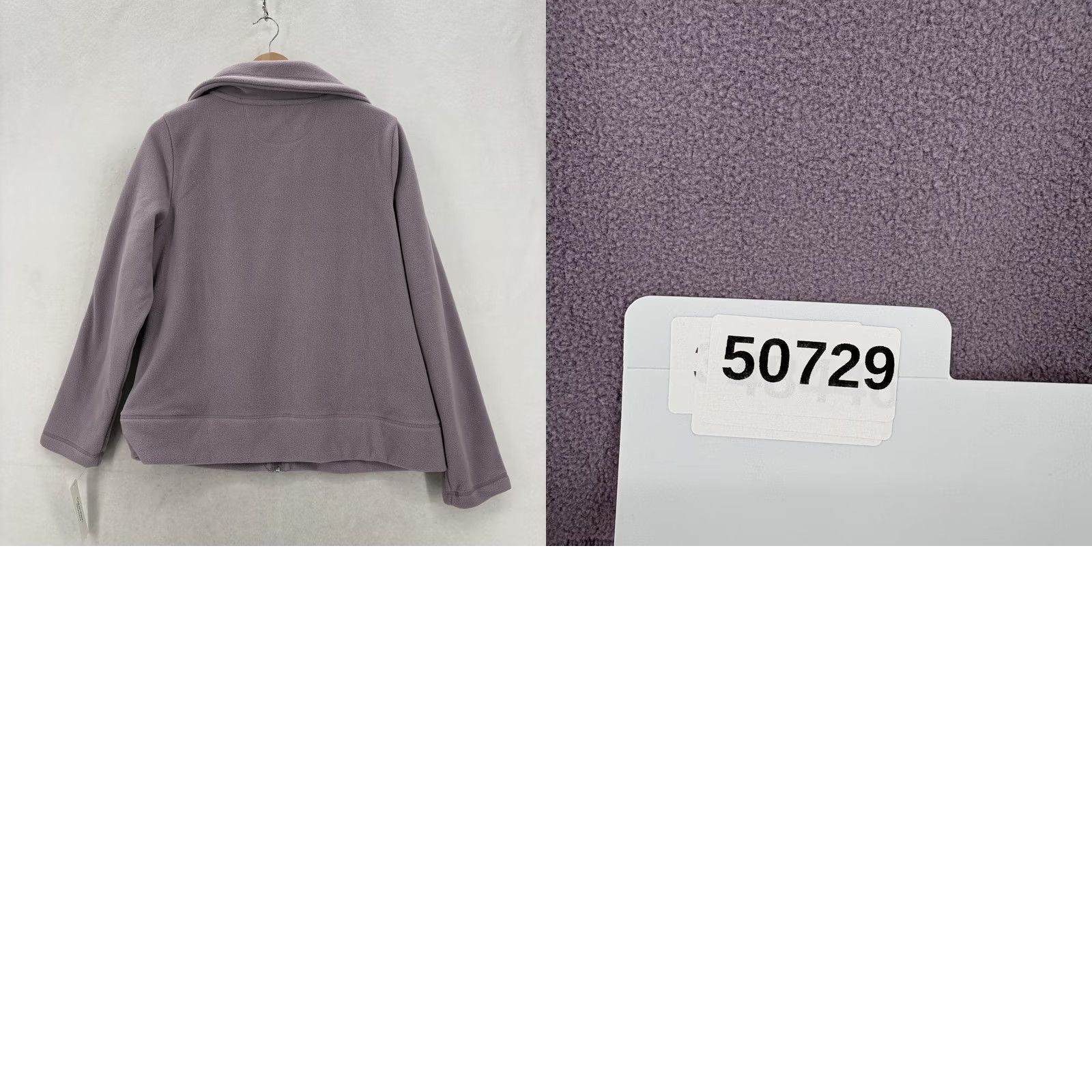 Calvin Klein Calvin Klein Performance Jacket Womens Large Purple Fleece Full Zip Logo Active Jacket Size L / US 10 / IT 46 - 9 Thumbnail