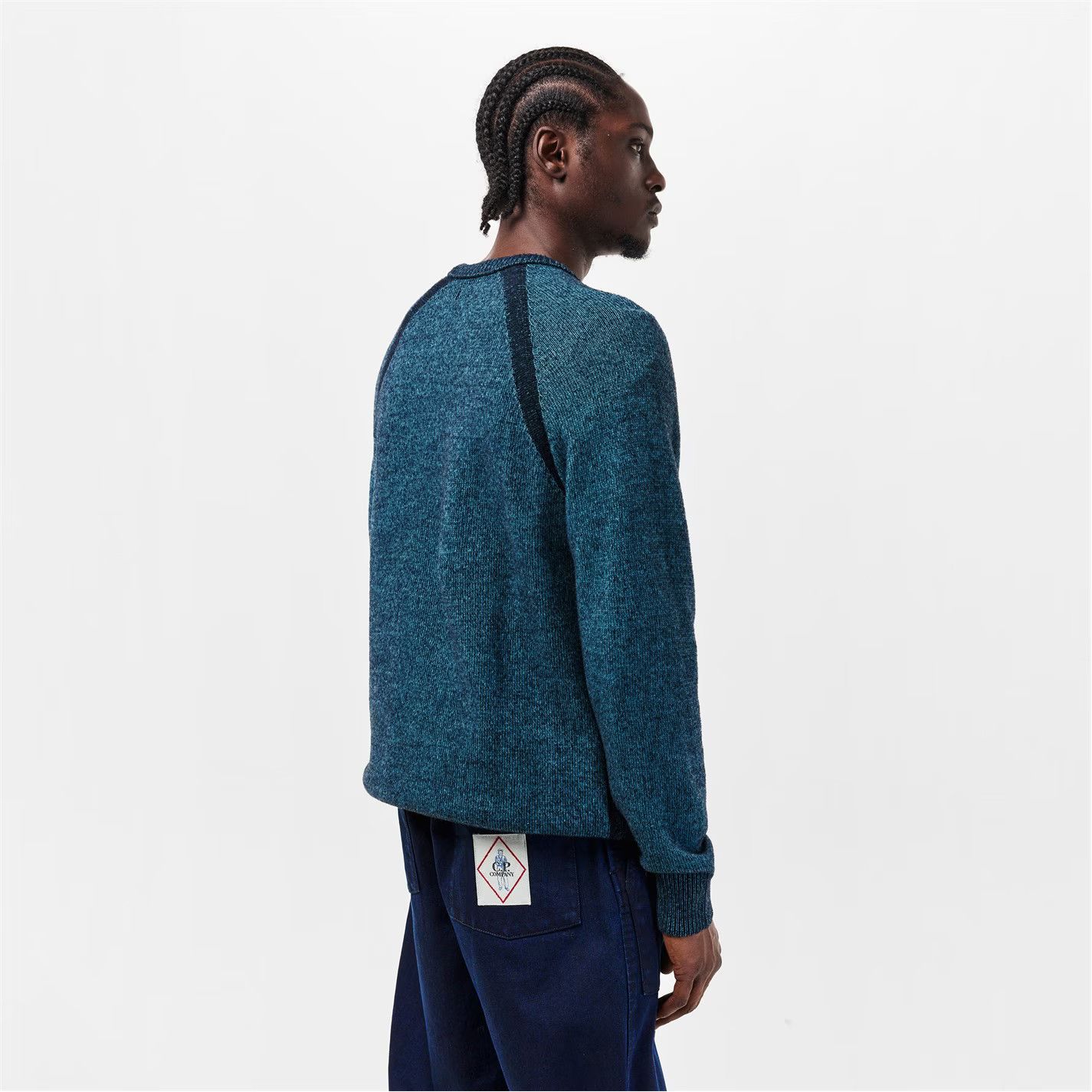 C.P. Company o1g2r1mq0426 Crew Knitted Turtle Neck Jumper in Blue Size US S / EU 44-46 / 1 - 3 Thumbnail