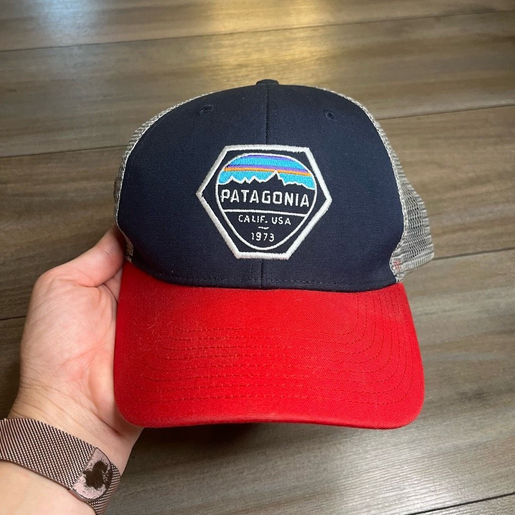 Patagonia Patagonia Navy Athletic Casual SnapBack Hat Size ONE SIZE - 1 Thumbnail