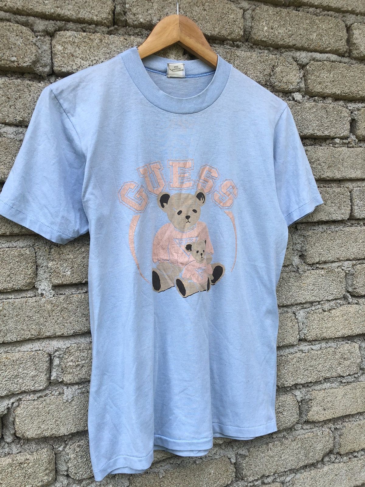 Designer × Guess × Vintage RARE Vintage 80s Guess Bear Tshirt Size US M / EU 48-50 / 2 - 3 Thumbnail