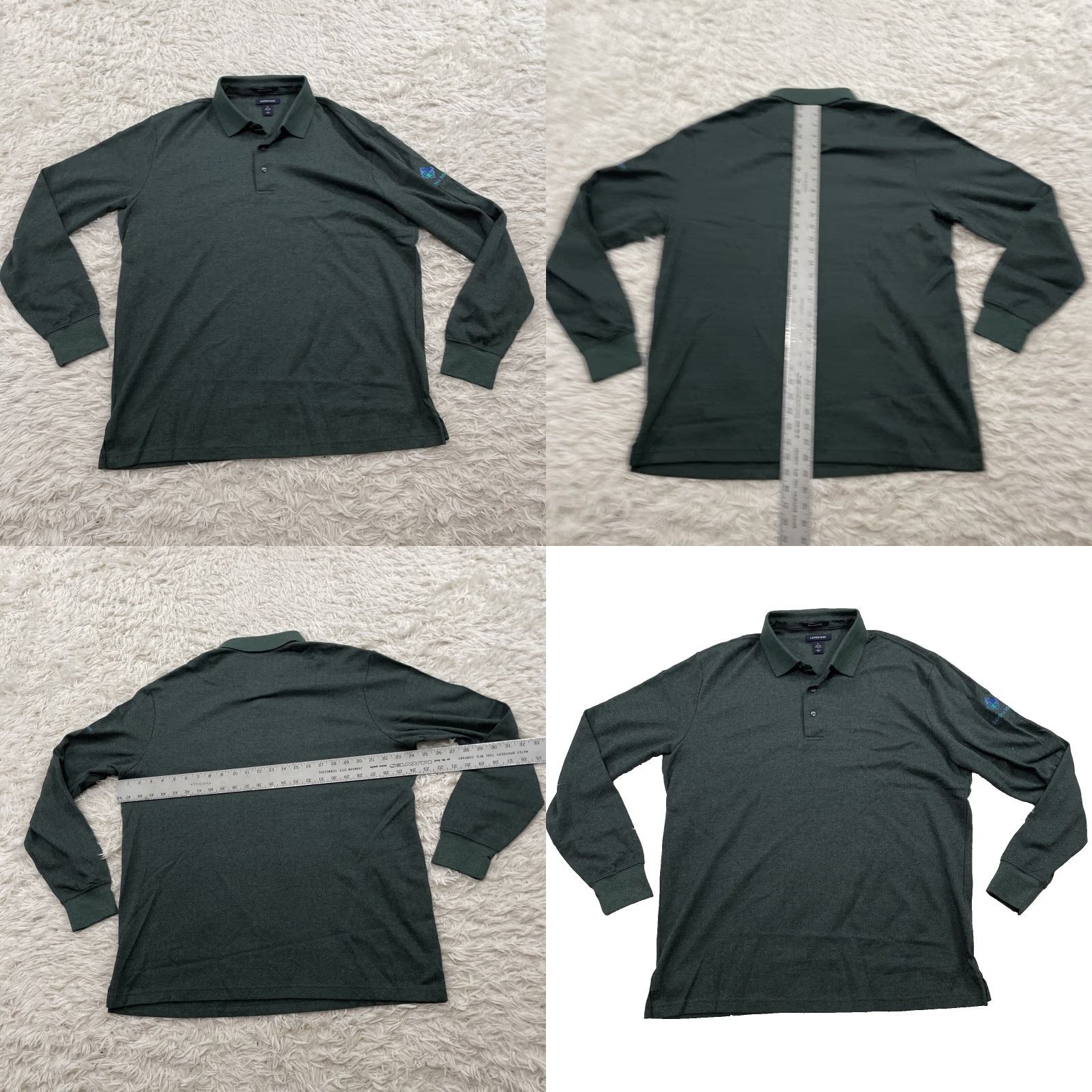 Lands' End Lands' End Rugby Shirt Men L Green Belair Savona Road Logo Size US L / EU 52-54 / 3 - 10 Thumbnail