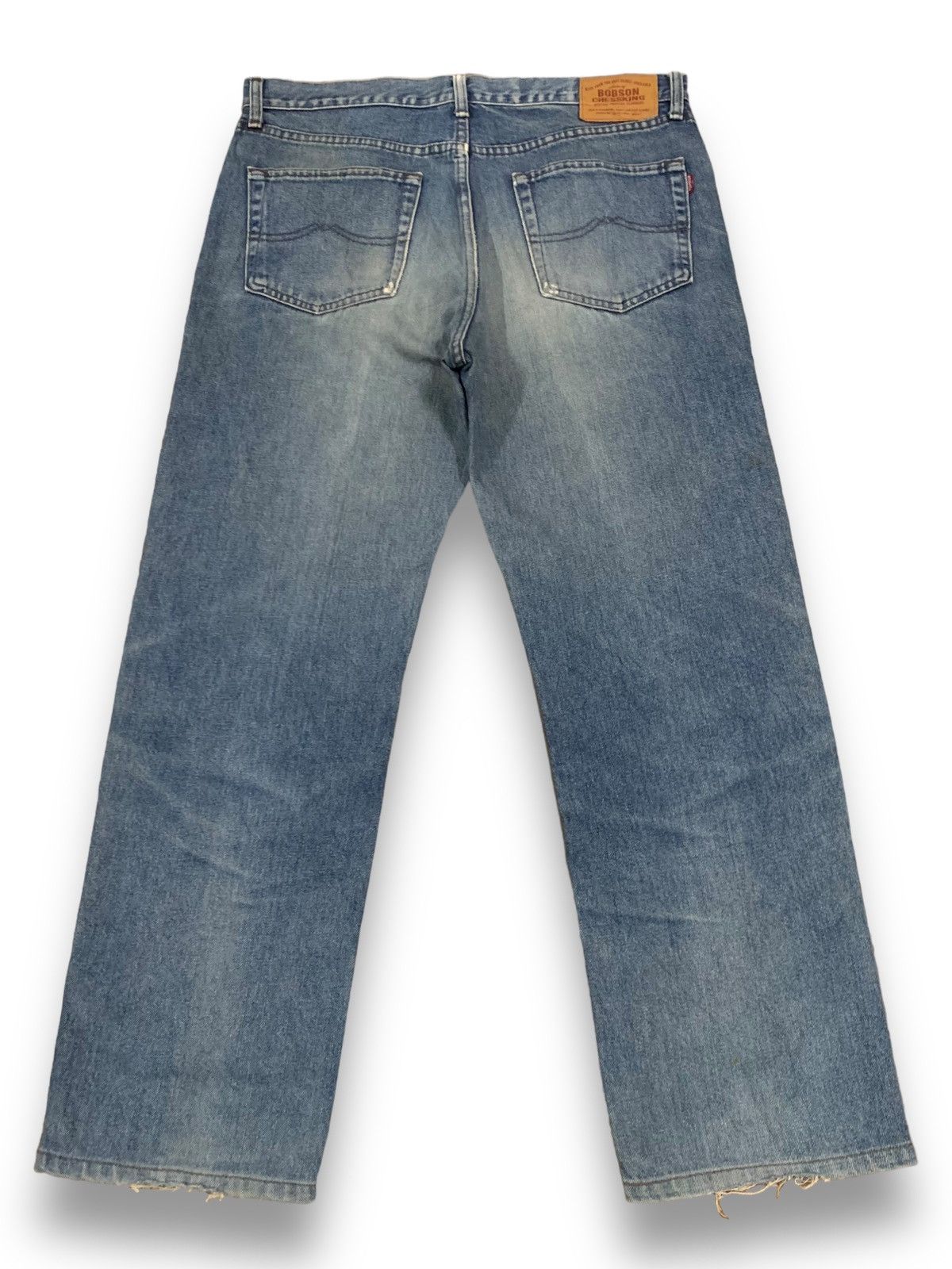 Japanese Brand Vintage Japanese Brand Bobson Blue Washed Loose Fit Jeans Size US 34 / EU 50 - 2 Thumbnail