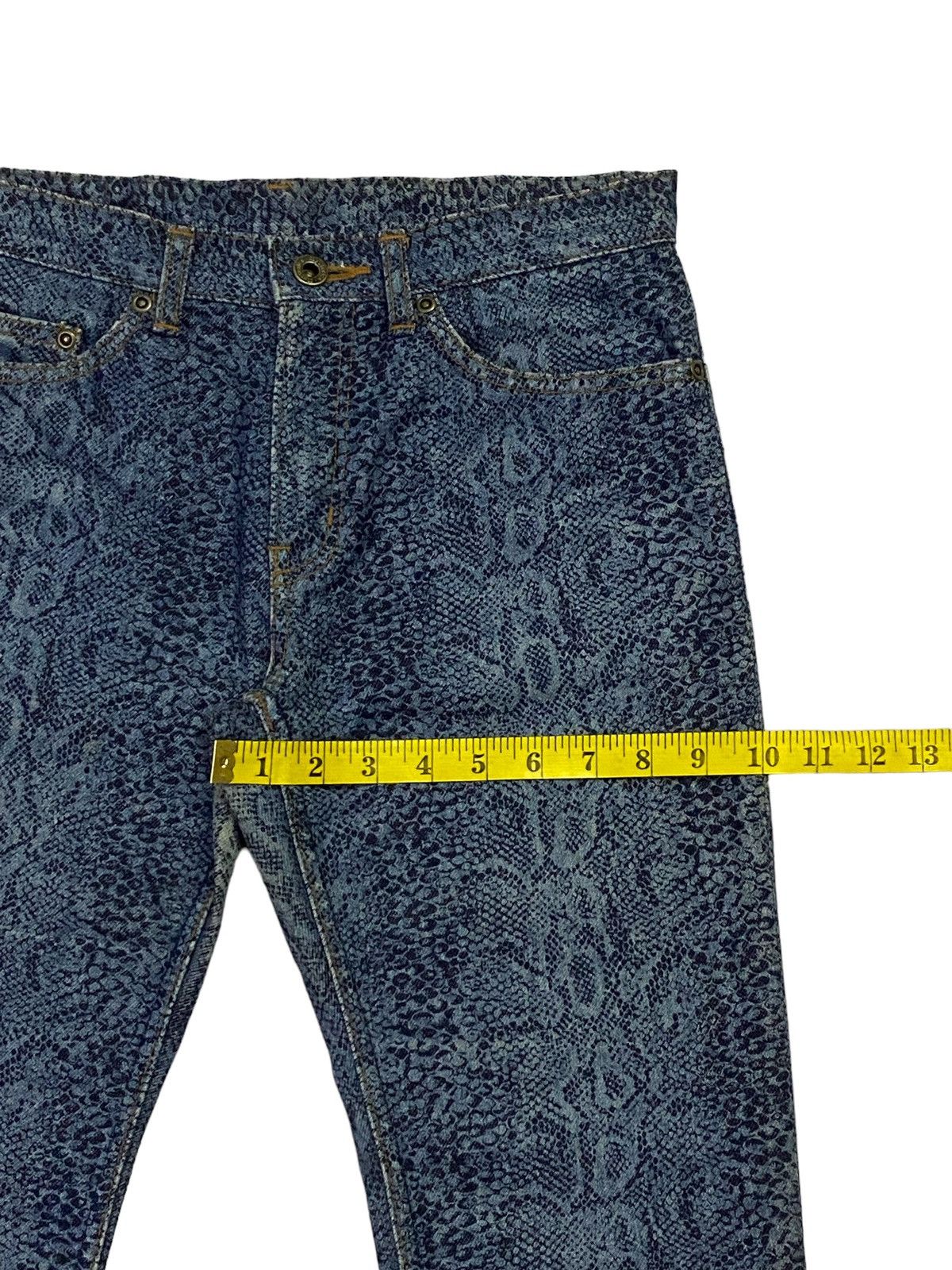 Hysteric Glamour Rare‼️Hysteric Glamour Snakeskin Denim Pants Size US 29 - 8 Thumbnail