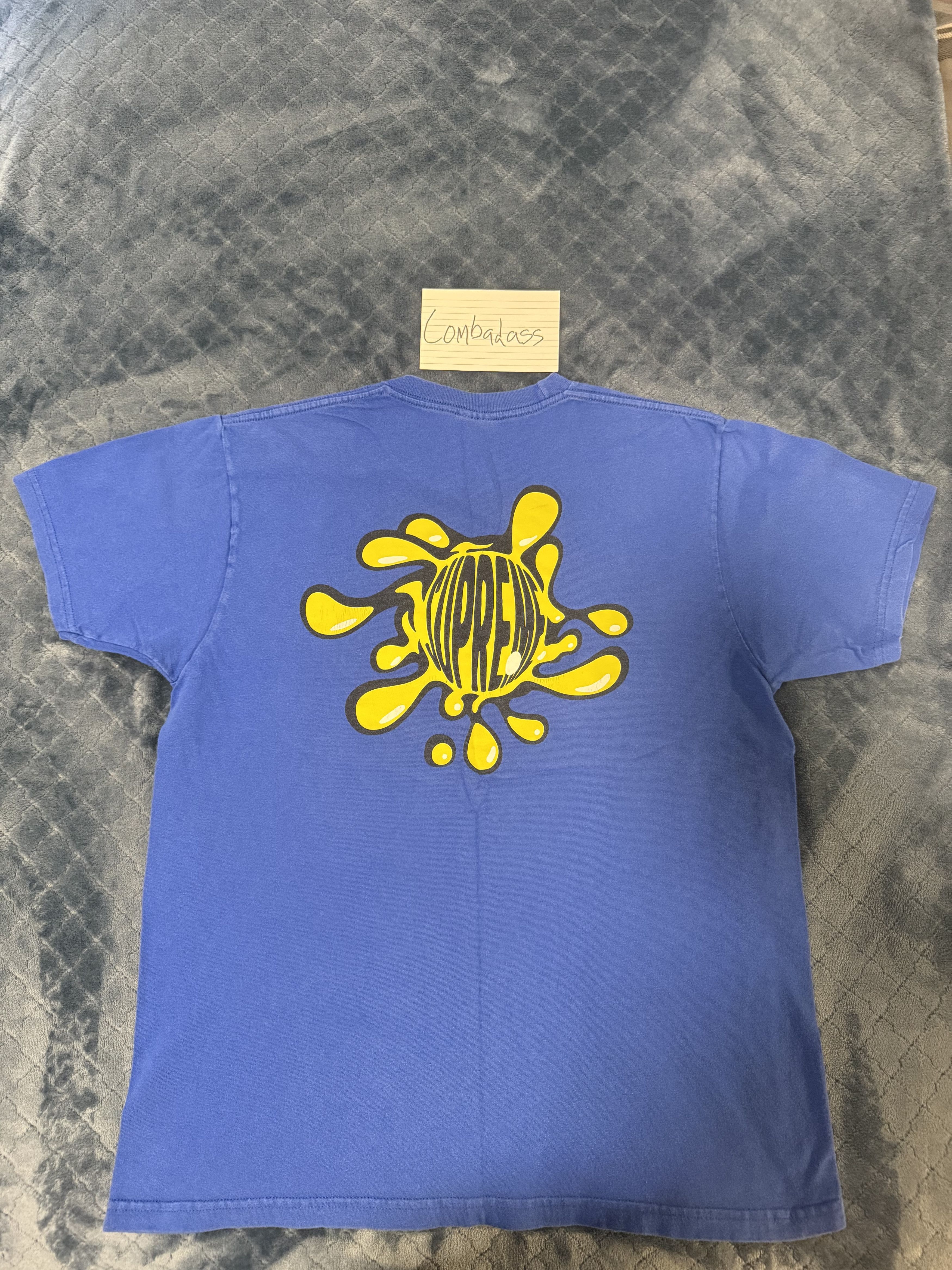 Supreme Supreme Splat T-Shirt Blue/Yellow Size US L / EU 52-54 / 3 - 2 Thumbnail