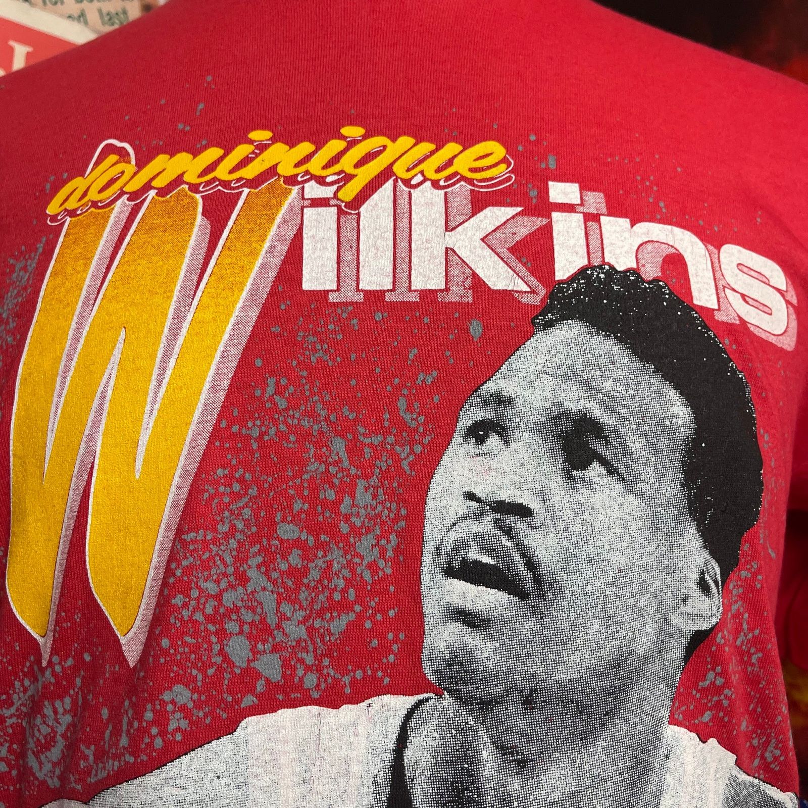 Starter Vintage Atlanta Hawks 1989 Dominique Wilkins Starter NBA Tee Size US M / EU 48-50 / 2 - 2 Thumbnail