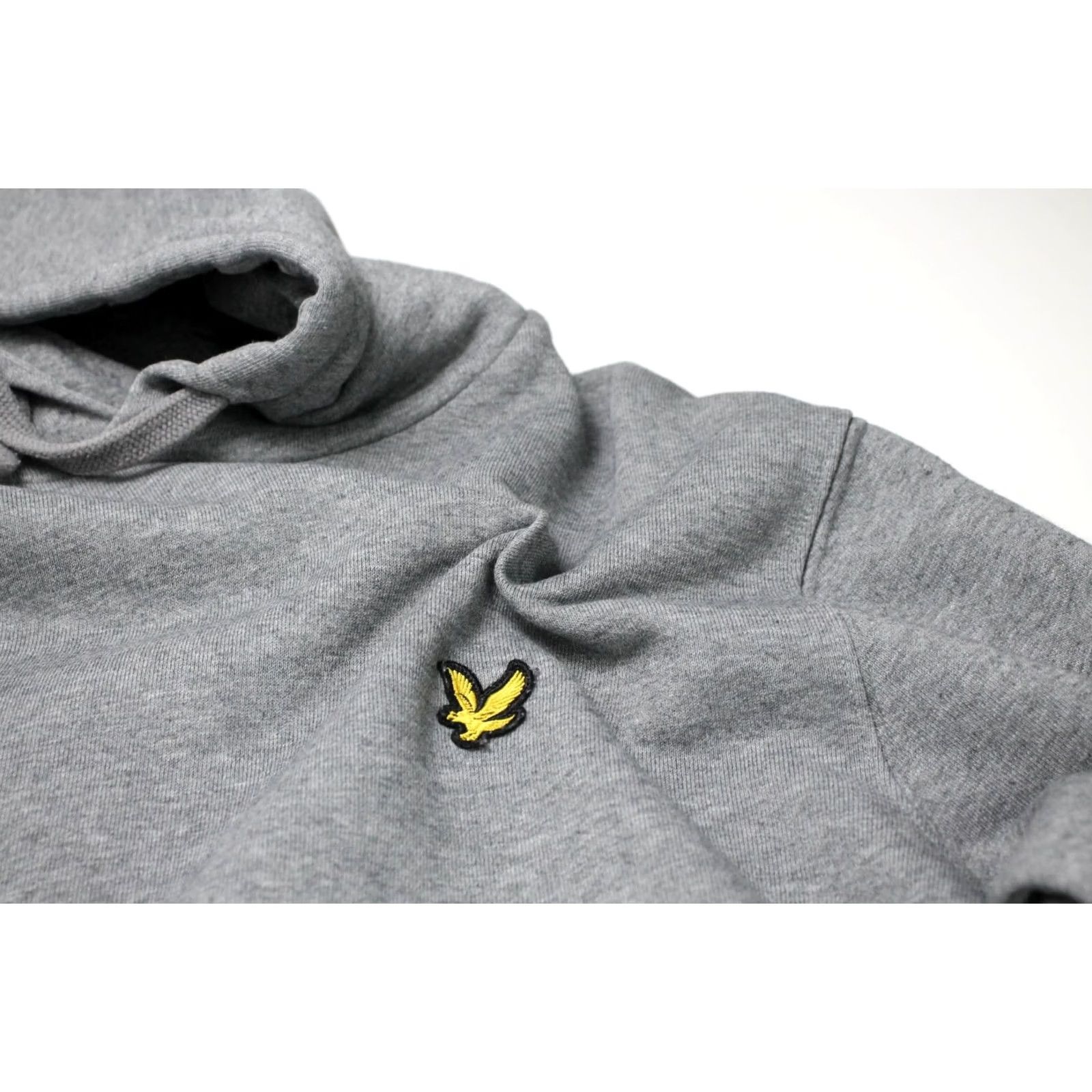 Lyle & Scott Lyle & Scott Hoodie Mens LARGE Pullover Kangaroo Pocket Melange Grey Hoodie Mens LARGE Grey Size US L / EU 52-54 / 3 - 6 Thumbnail