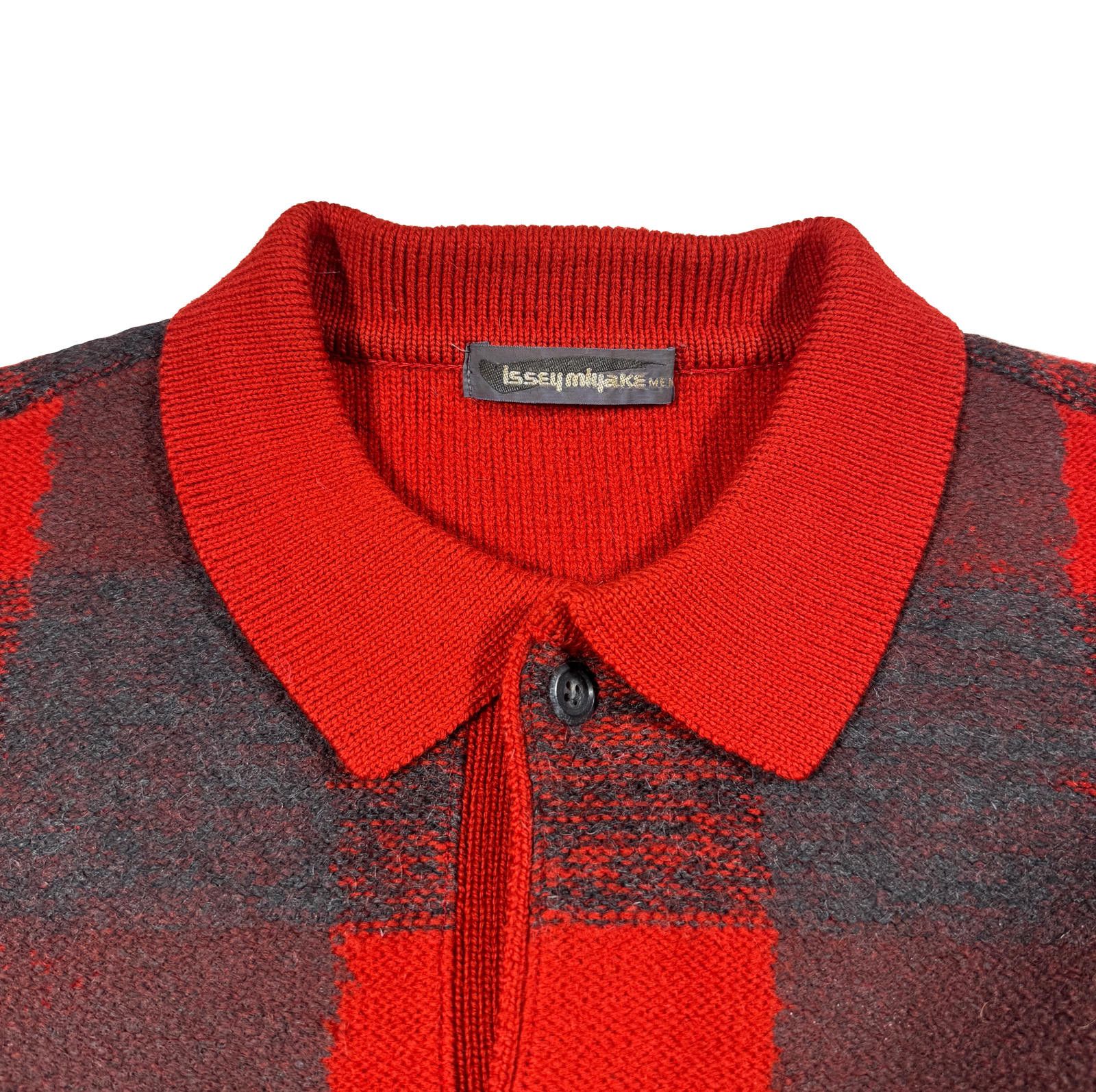 Issey Miyake Issey Miyake Plaid Sweater Size ONE SIZE - 3 Thumbnail