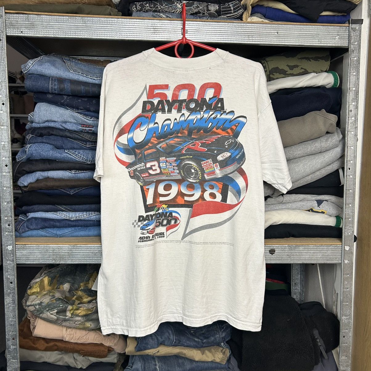 NASCAR Vintage Nascar Daytona 500 racing 1998 rare tee size L Size US L / EU 52-54 / 3 - 1 Thumbnail