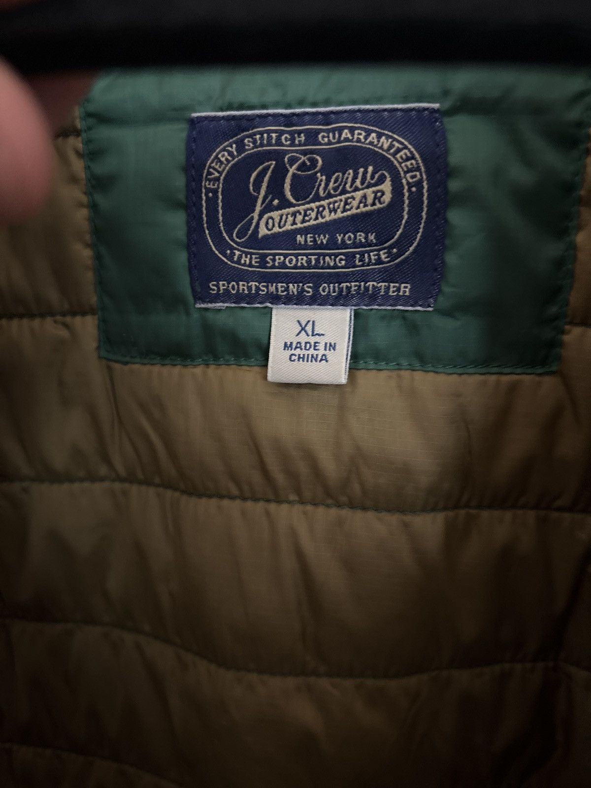 J.Crew Green J. Crew Puffer Vest Size US XL / EU 56 / 4 - 3 Thumbnail