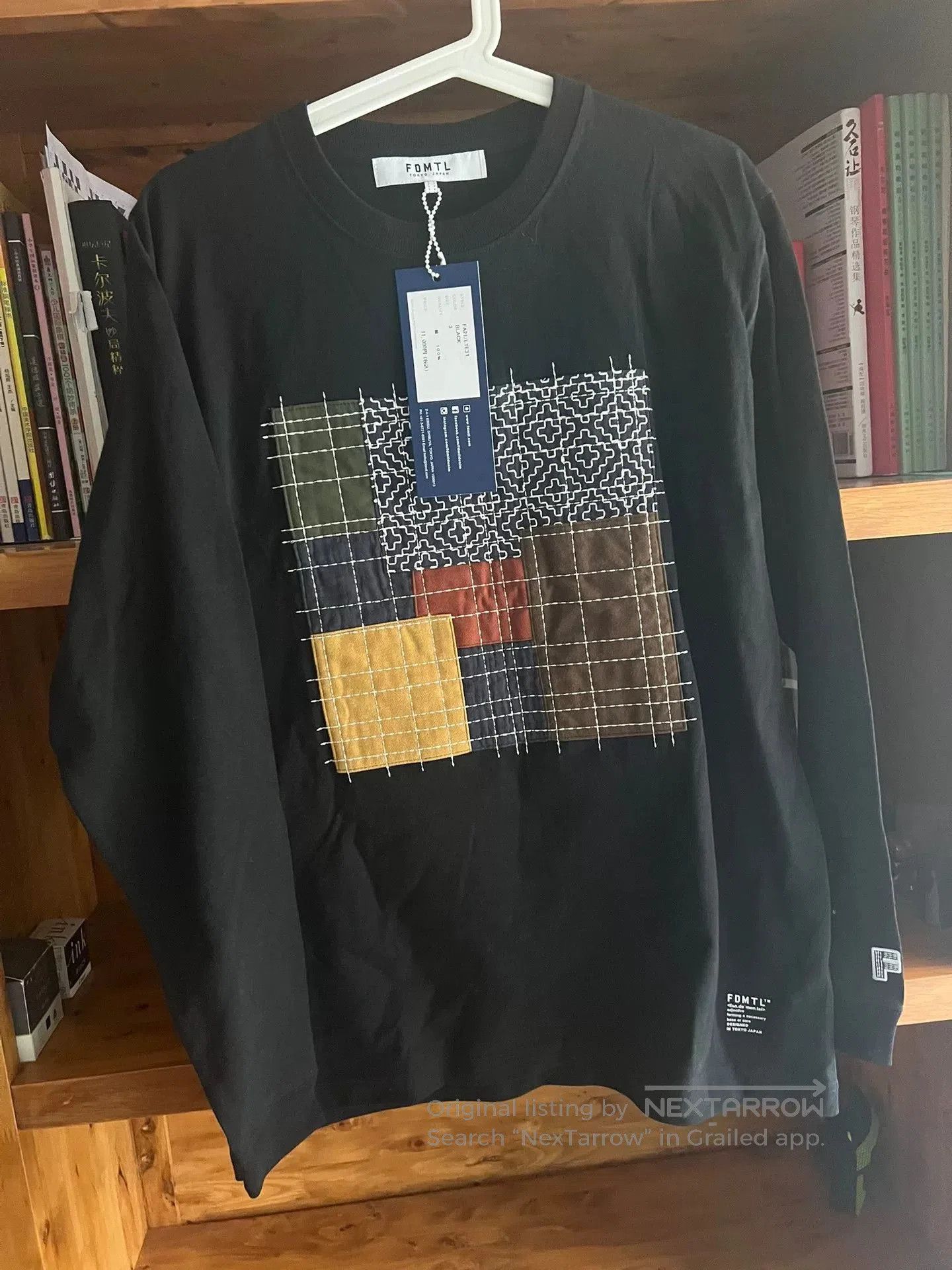 Japanese Brand Stylish Black Long Sleeve Sweatshirt. Size US L / EU 52-54 / 3 - 2 Thumbnail