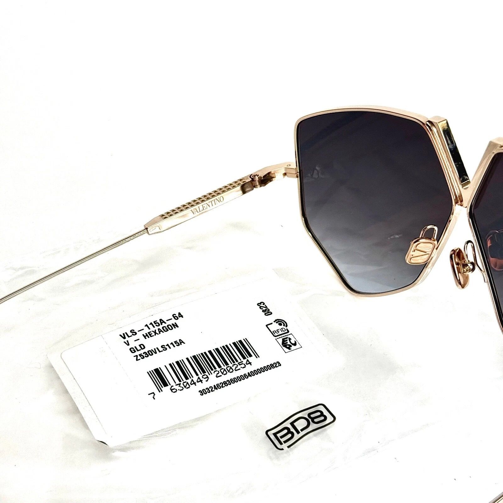 Valentino VALENTINO V HEXAGON VLS115 Gold Titanium Gray Mask VLS 115A Size ONE SIZE - 2 Thumbnail