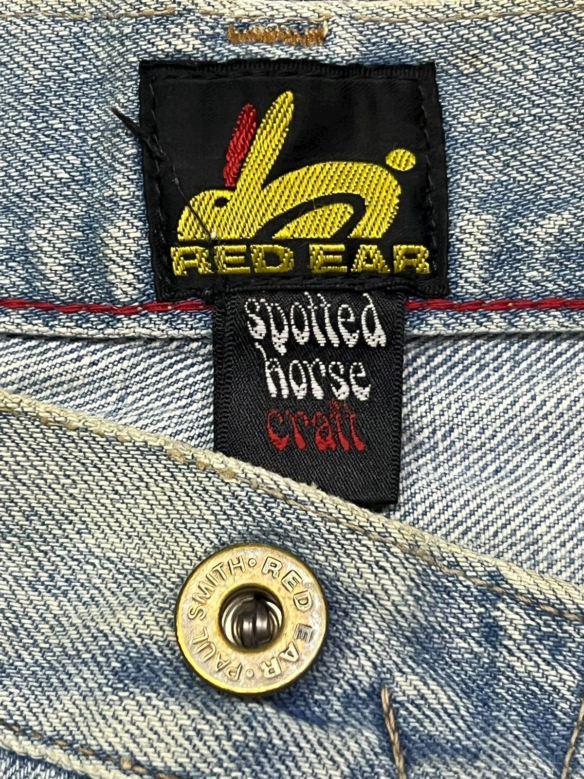 Paul Smith Red Ear Vintage 00s Paul Smith Red Ear Selvedge Denim Japan Size US 31 - 11 Thumbnail