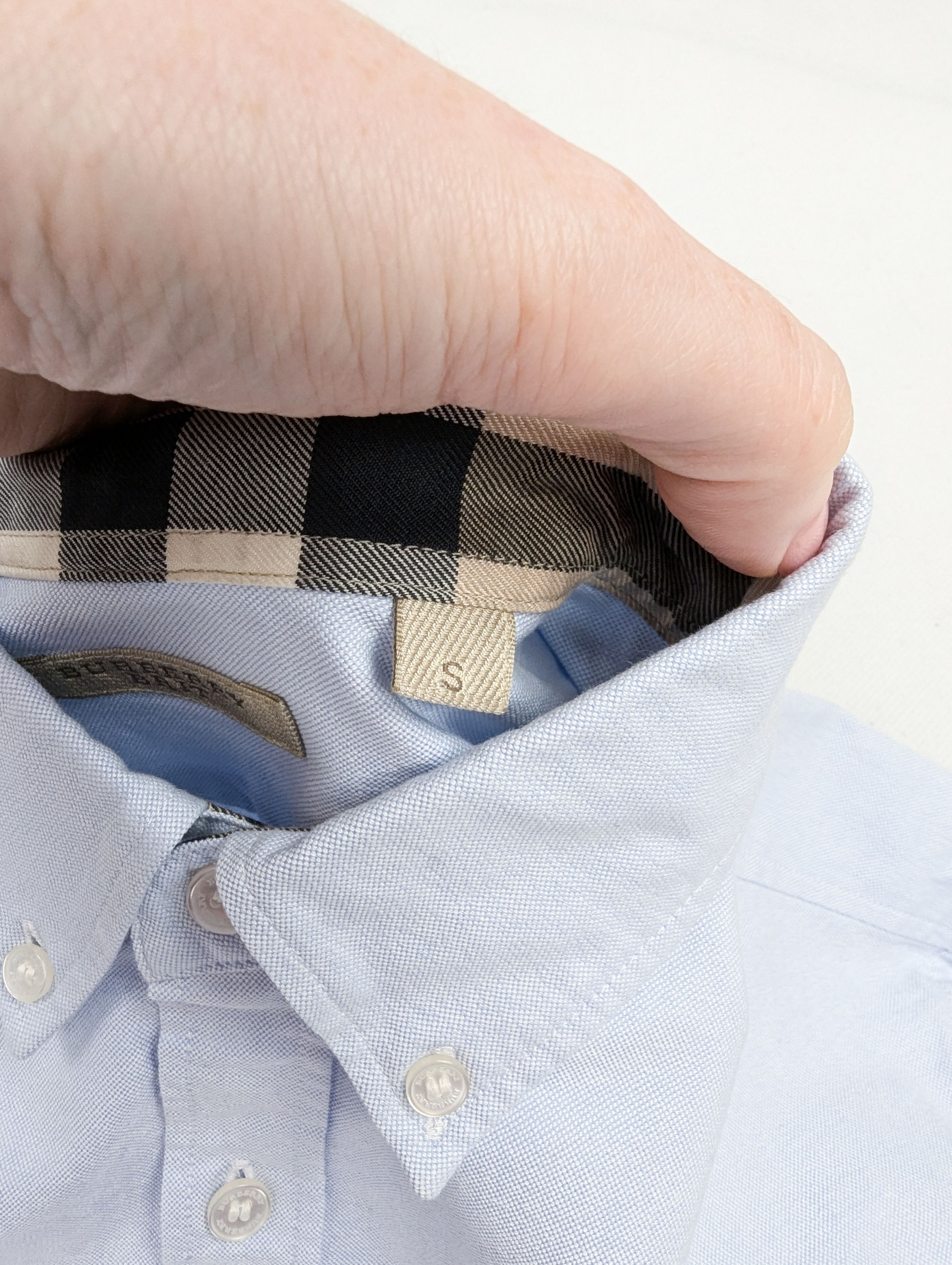 Burberry Burberry baby blue shirt nova check S Size US S / EU 44-46 / 1 - 5 Thumbnail