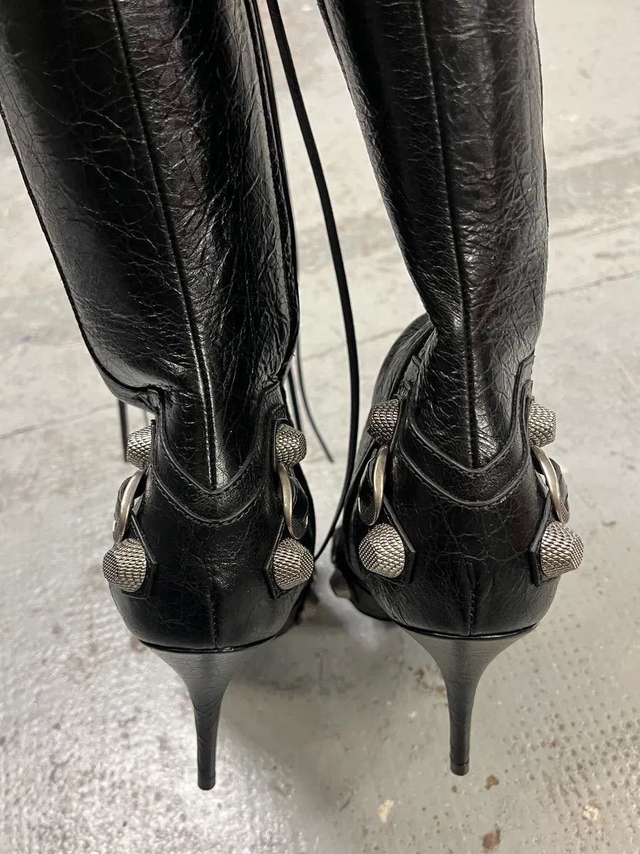 Balenciaga Balenciaga City Studded Cagole 90 Black Heels Boots Size US 7 / IT 37 - 7 Thumbnail
