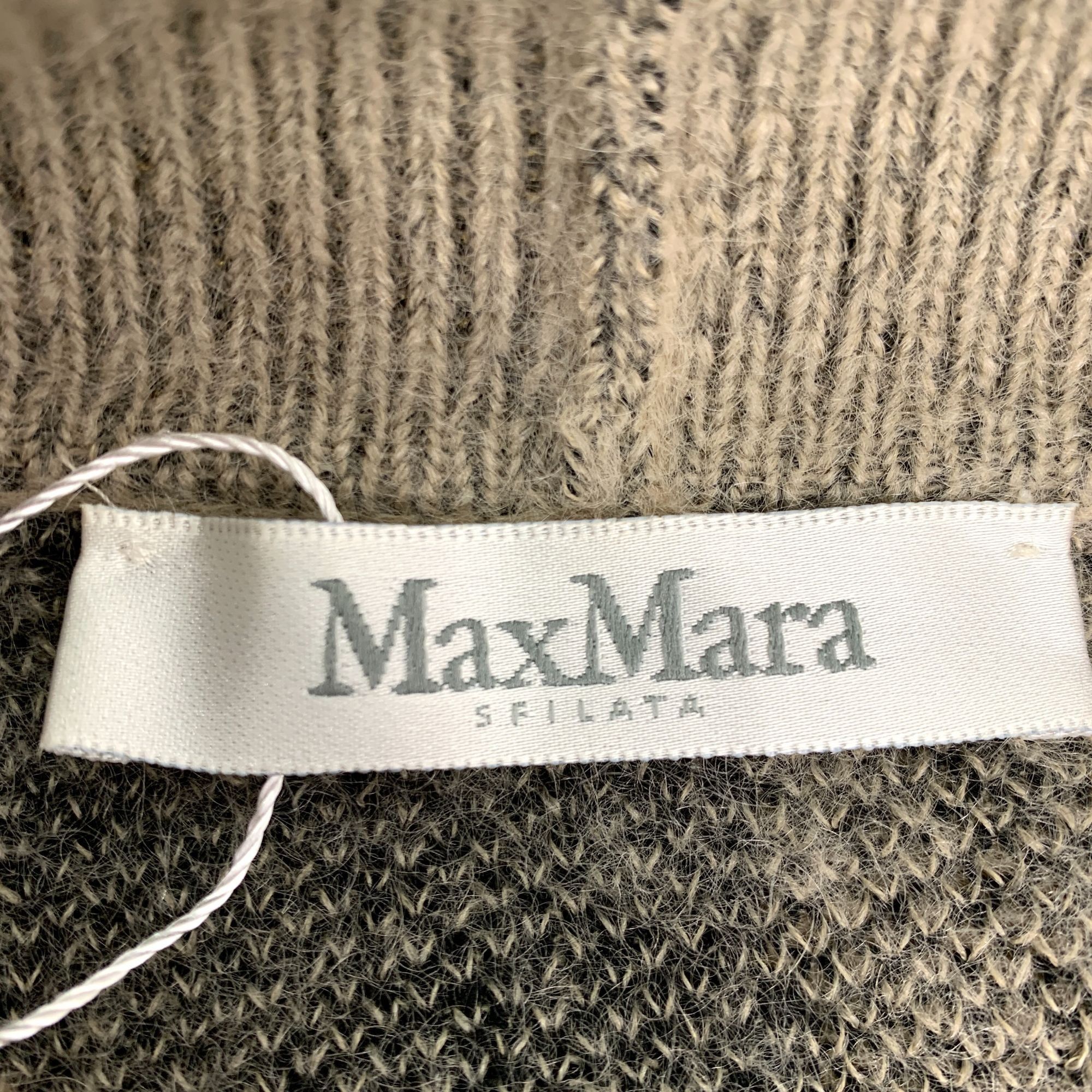 Max Mara Maxmara Colorblock Zebra Pattern Mohair Knit Cardigan (Size Size XS / US 0-2 / IT 36-38 - 2 Thumbnail