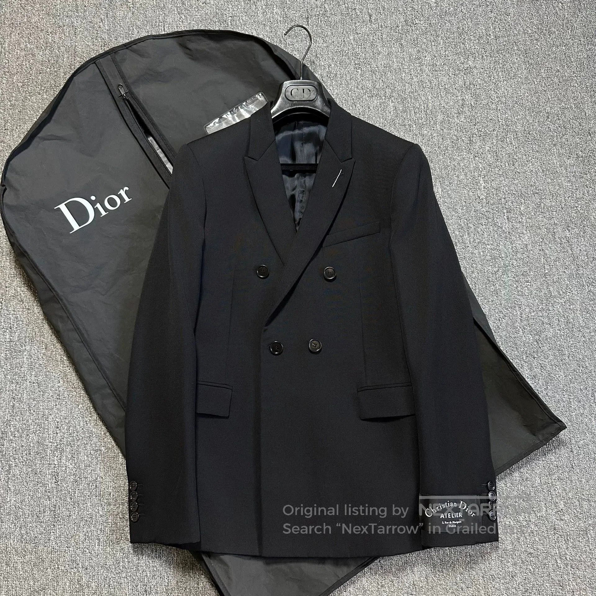Dior Dior Homme Double-Breasted Suit Jacket. Size US M / EU 48-50 / 2 - 1 Thumbnail