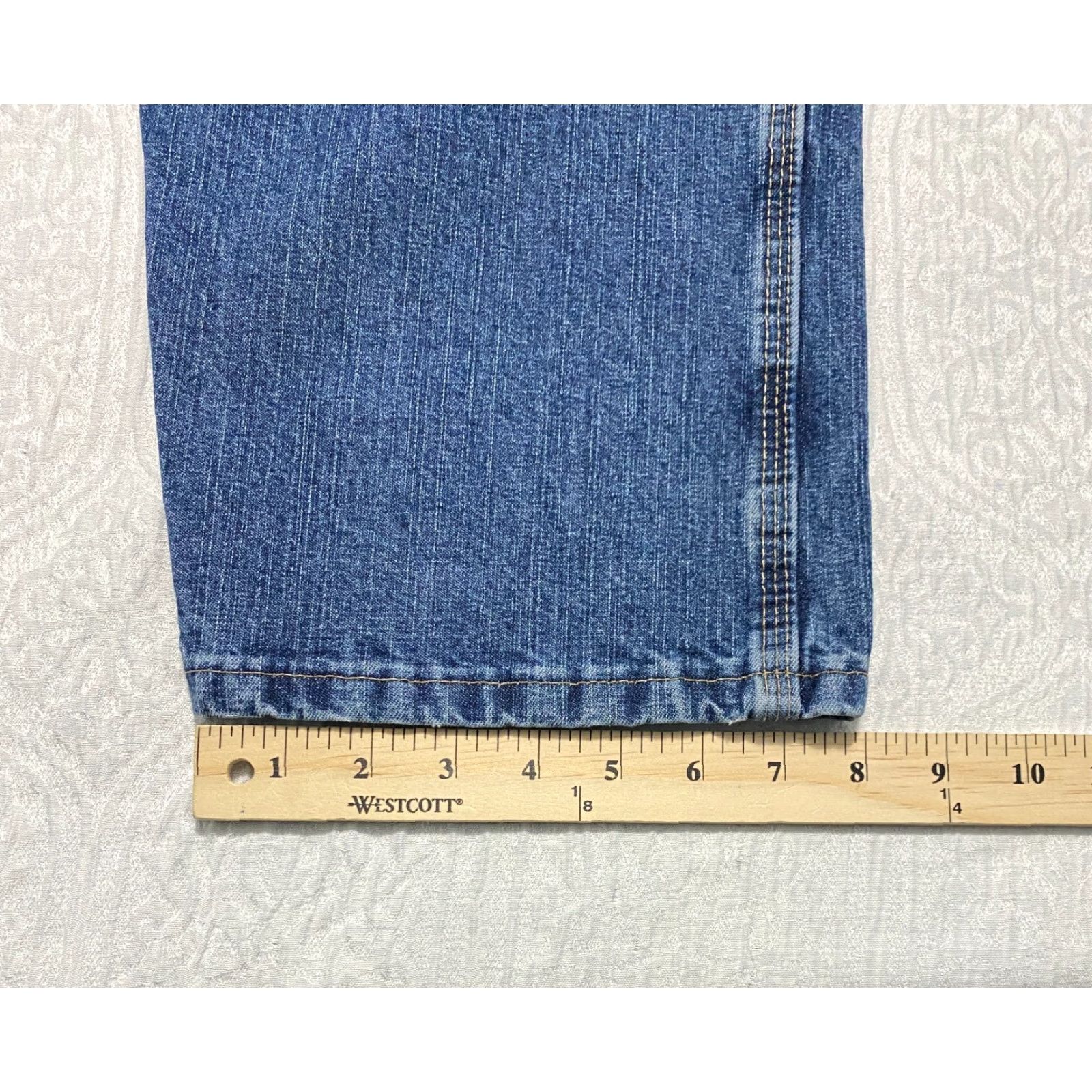 MILLY OLD MILL Jeans Mens Size 42×32 Blue Relaxed Straight Denim Cotton Size US 42 / EU 58 - 8 Thumbnail
