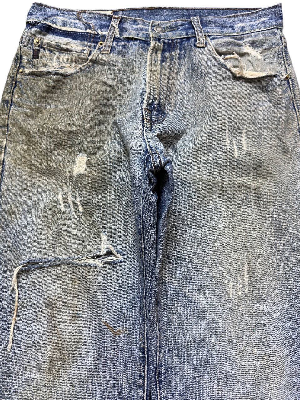 Abercrombie & Fitch Vintage Abercombie&Fitch Mudwash Ripped Grunge Denim Size US 31 - 2 Thumbnail