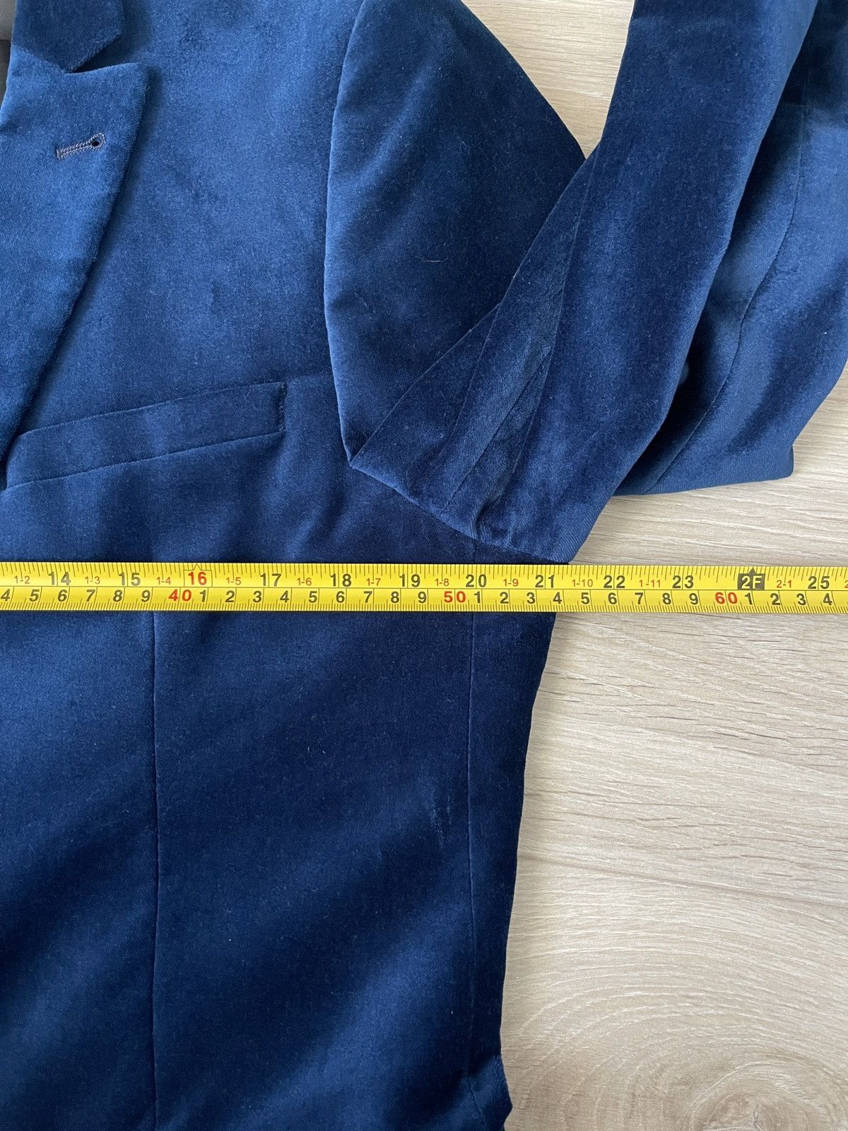 Topman Velvet velour classic jacket blue blazer topman sport coat Size 42R - 12 Thumbnail