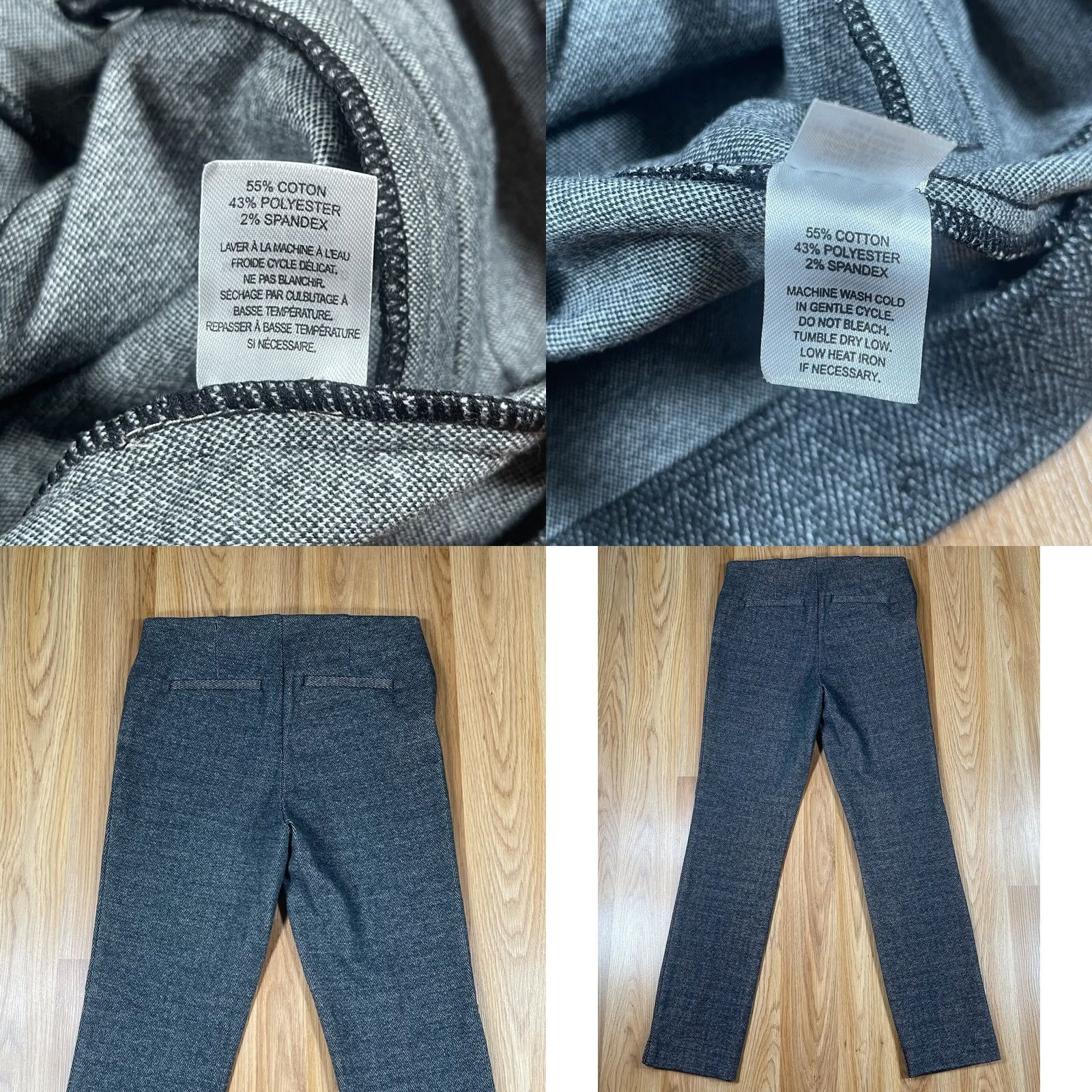 Vintage Crosby Pants Womens 4 Gray High Rise Stretch Flat Front Chino Dress Slacks *Regular* Pants Size 27" / US 4 / IT 40 - 9 Thumbnail