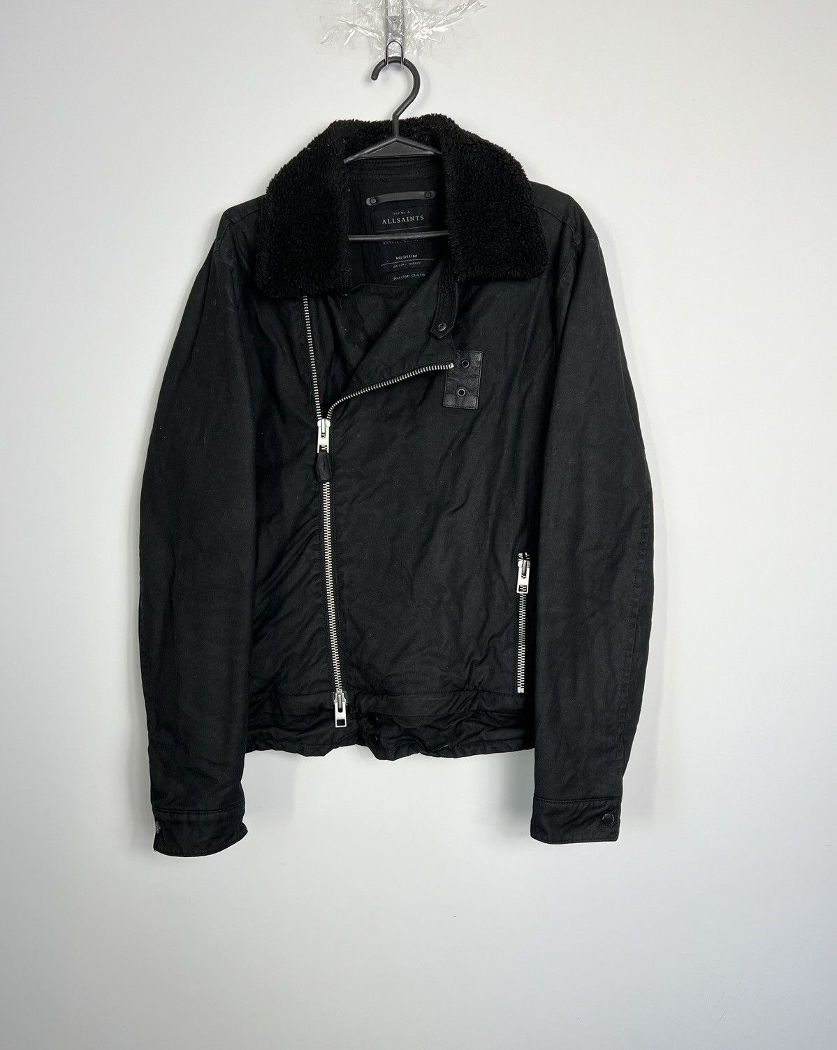 Allsaints Jacket Allsaints Lennox British Cloth Avant garde fur collar Size US M / EU 48-50 / 2 - 1 Thumbnail