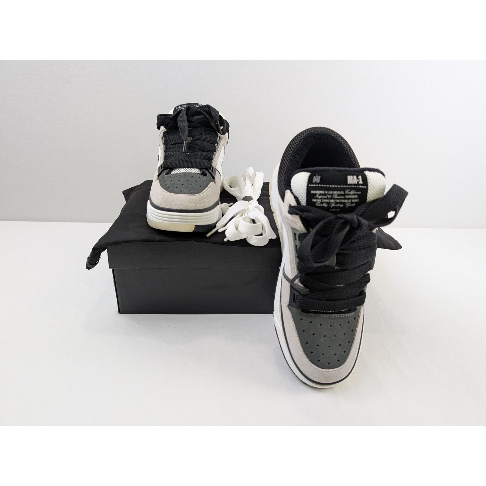 Amiri o1rshd1 MA-1 Sneakers in Black Size US 13 / EU 46 - 19 Thumbnail