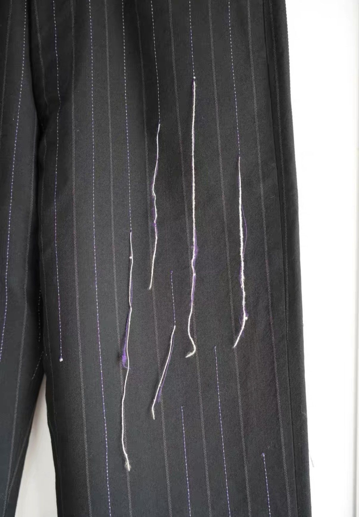 Yohji Yamamoto Yohji Yamamoto 03aw Broken Stripe Trousers K4 Size US 32 / EU 48 - 4 Thumbnail