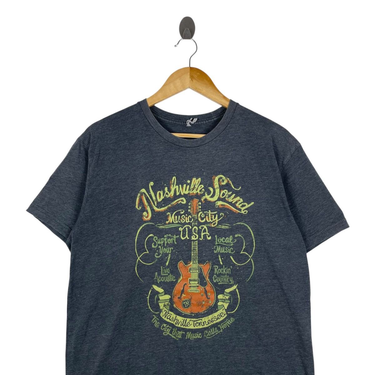 Vintage Vintage Nashville Sound Music City USA Tee Shirt Size US L / EU 52-54 / 3 - 2 Thumbnail