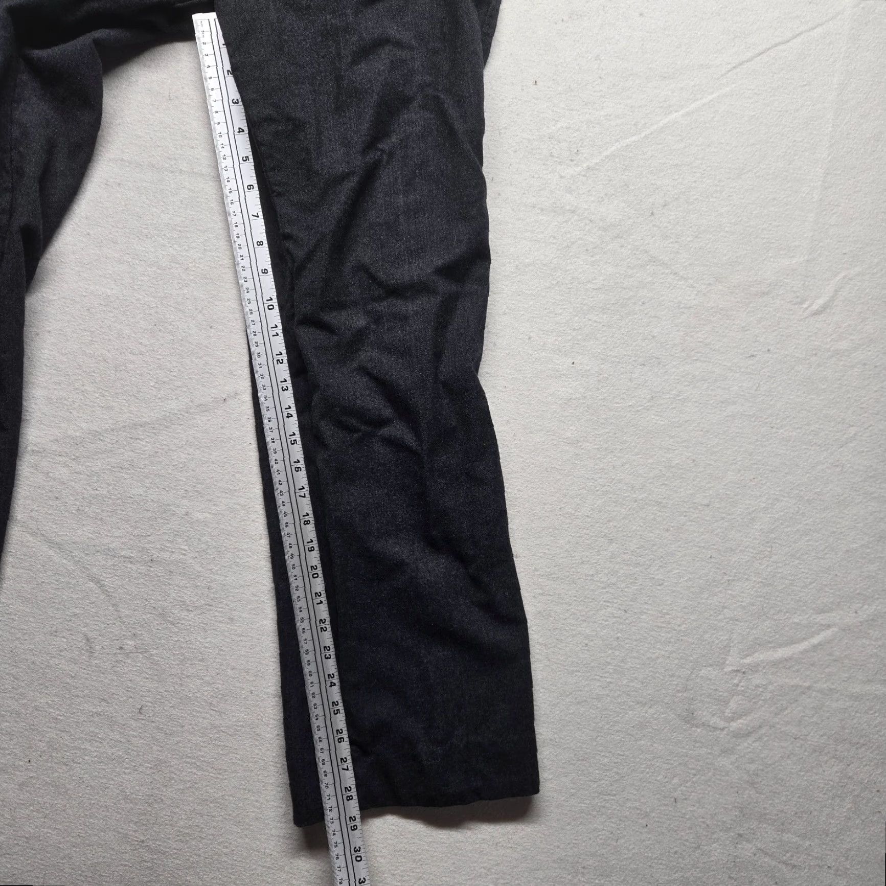 Vintage Woodmere Gray Wool Blend Flat Front Dress Pants 36R Casual Mens Size US 36 / EU 52 - 7 Thumbnail