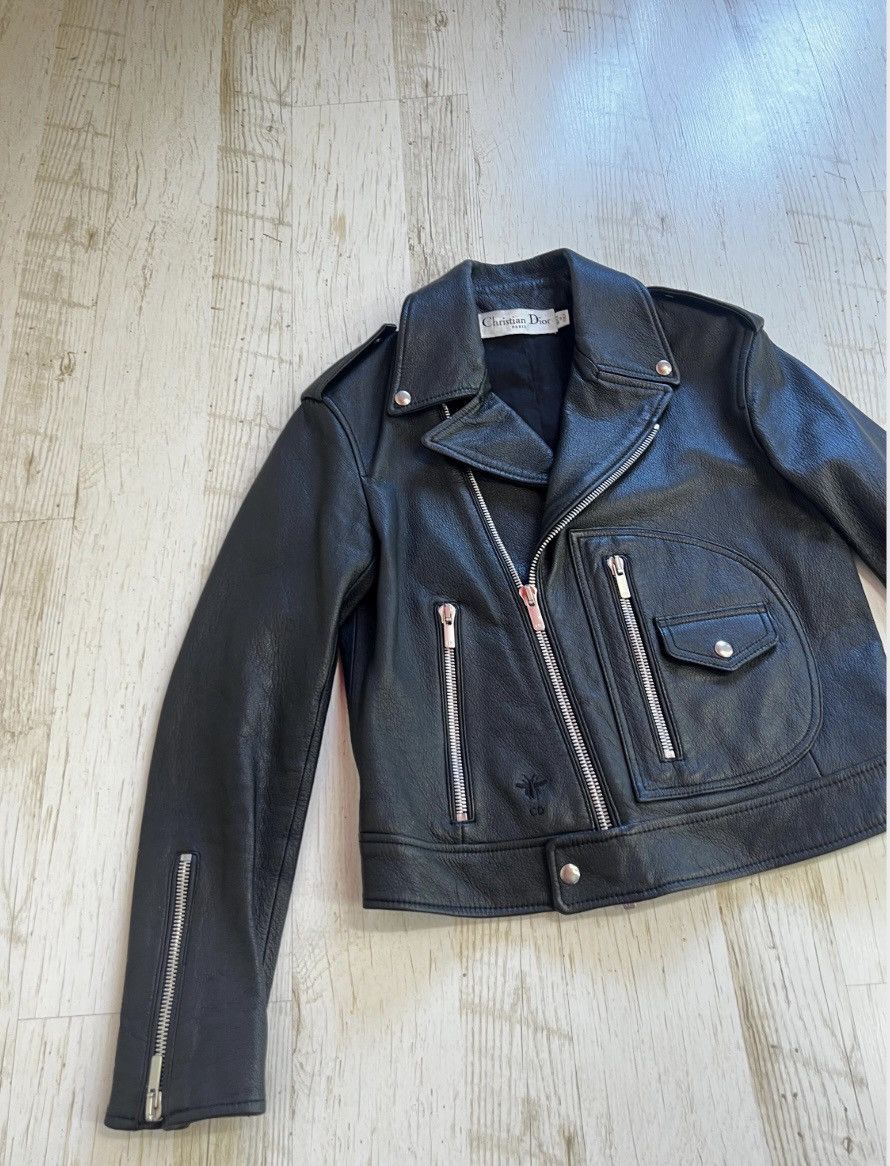 Dior Christian Dior Diorangeles Biker Jacket Goat Leather Moto Size S / US 4 / IT 40 - 4 Thumbnail