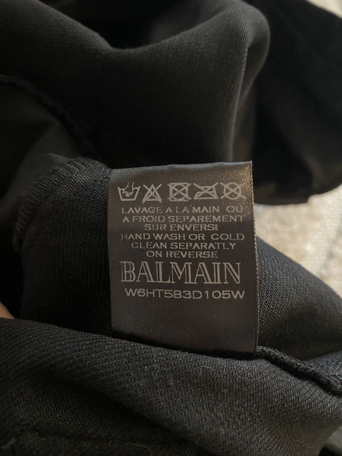 Balmain Balmain Trousers Black Cotton (Size S) Size US 30 / EU 46 - 6 Thumbnail