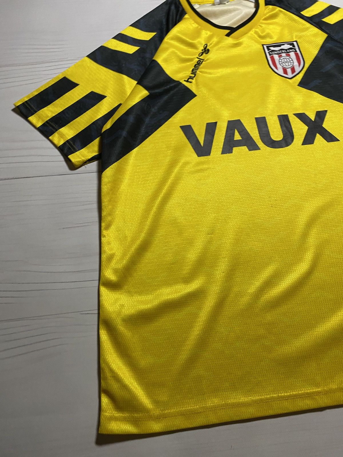 Vintage Remake Vintage Hummel Sunderland 1992/93 away soccer jersey Size US L / EU 52-54 / 3 - 12 Thumbnail