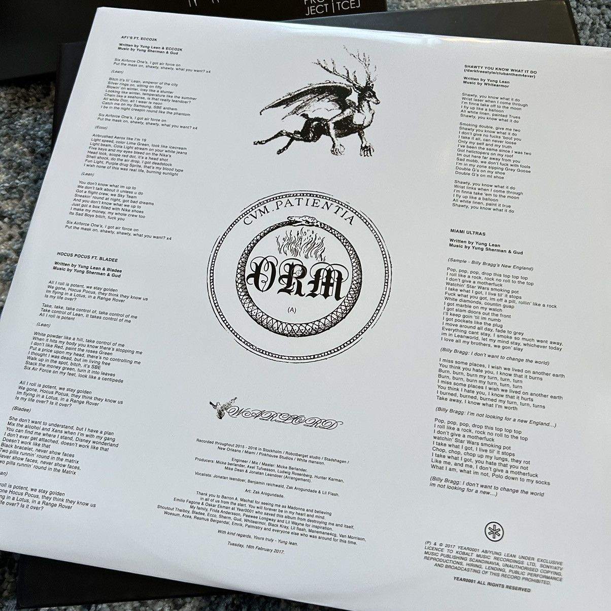 Sad Boys × Yung Lean YEAR0001 x ORMOLYCKA CHAPTER 1 ViNYL RECORD CASSETTE BOX SET Size ONE SIZE - 19 Thumbnail