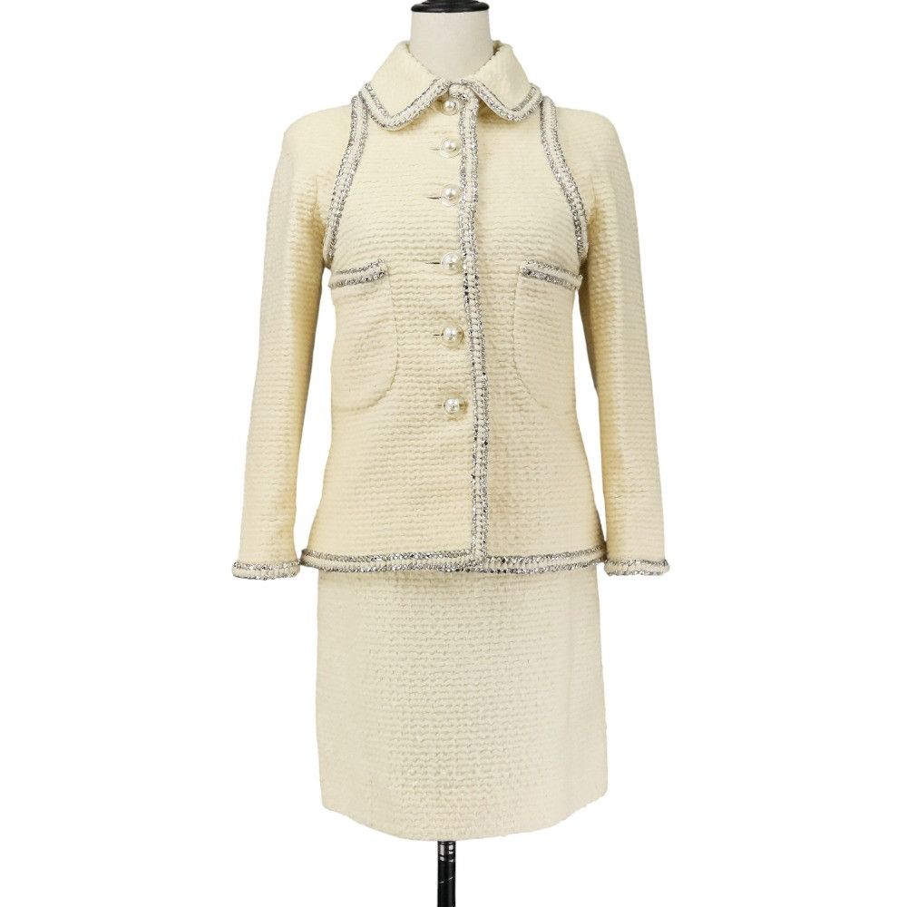 Chanel Chanel Chanel Coco Mark Button Tweed 2way Set Others Suits DUTY FREE for USA Size ONE SIZE - 1 Thumbnail