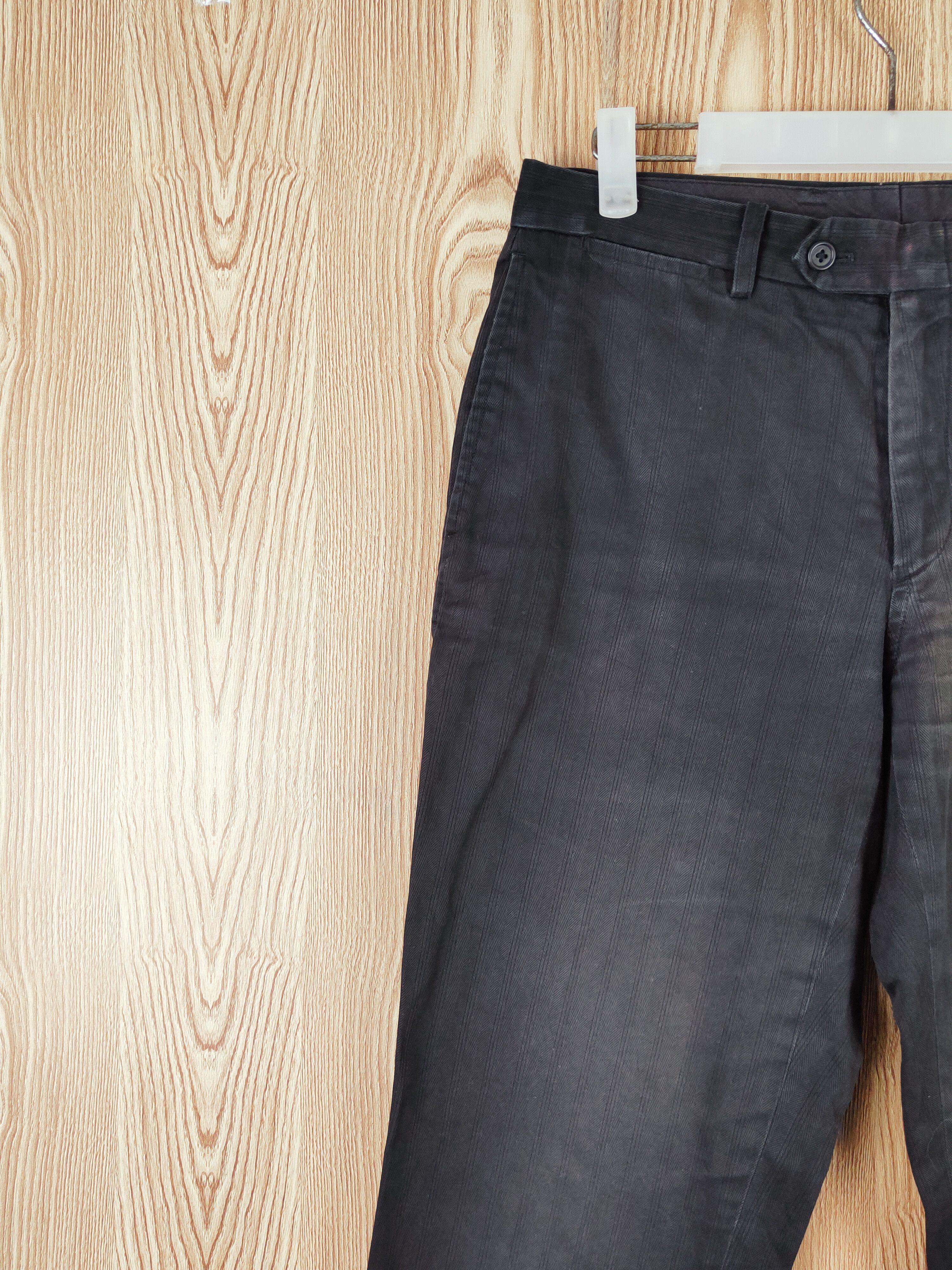 Japanese Brand Les Mues Black Faded Multipocket Casual Pants #S2778 Size US 31 - 3 Thumbnail