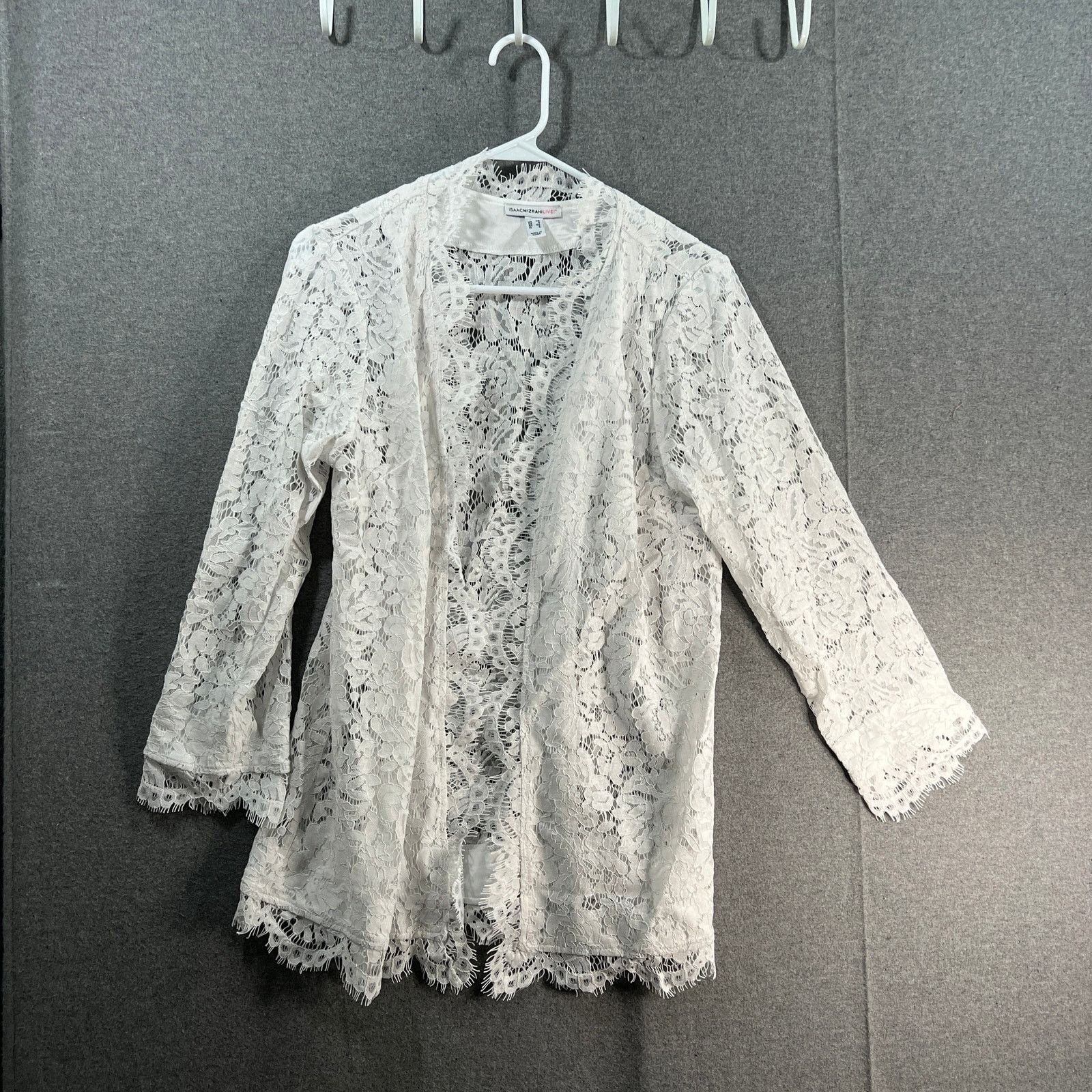 Isaac Mizrahi Isaac Mizrahi Live! Lace Open Front Cardigan Bright Size XS / US 0-2 / IT 36-38 - 1 Thumbnail