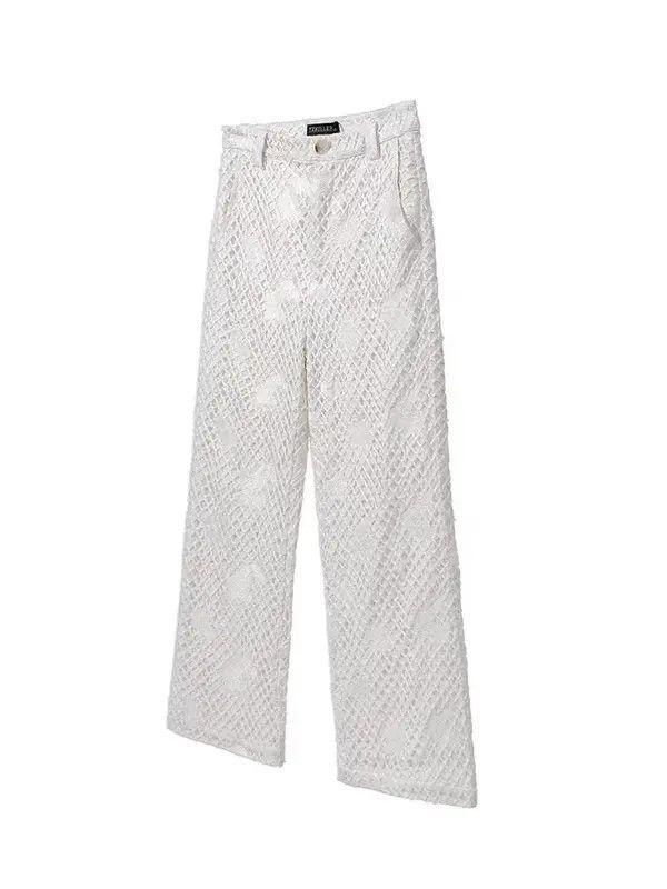 VIBE Vintage Y2K double layered fabric ripped baggy trousers Size US 32 / EU 48 - 1 Thumbnail