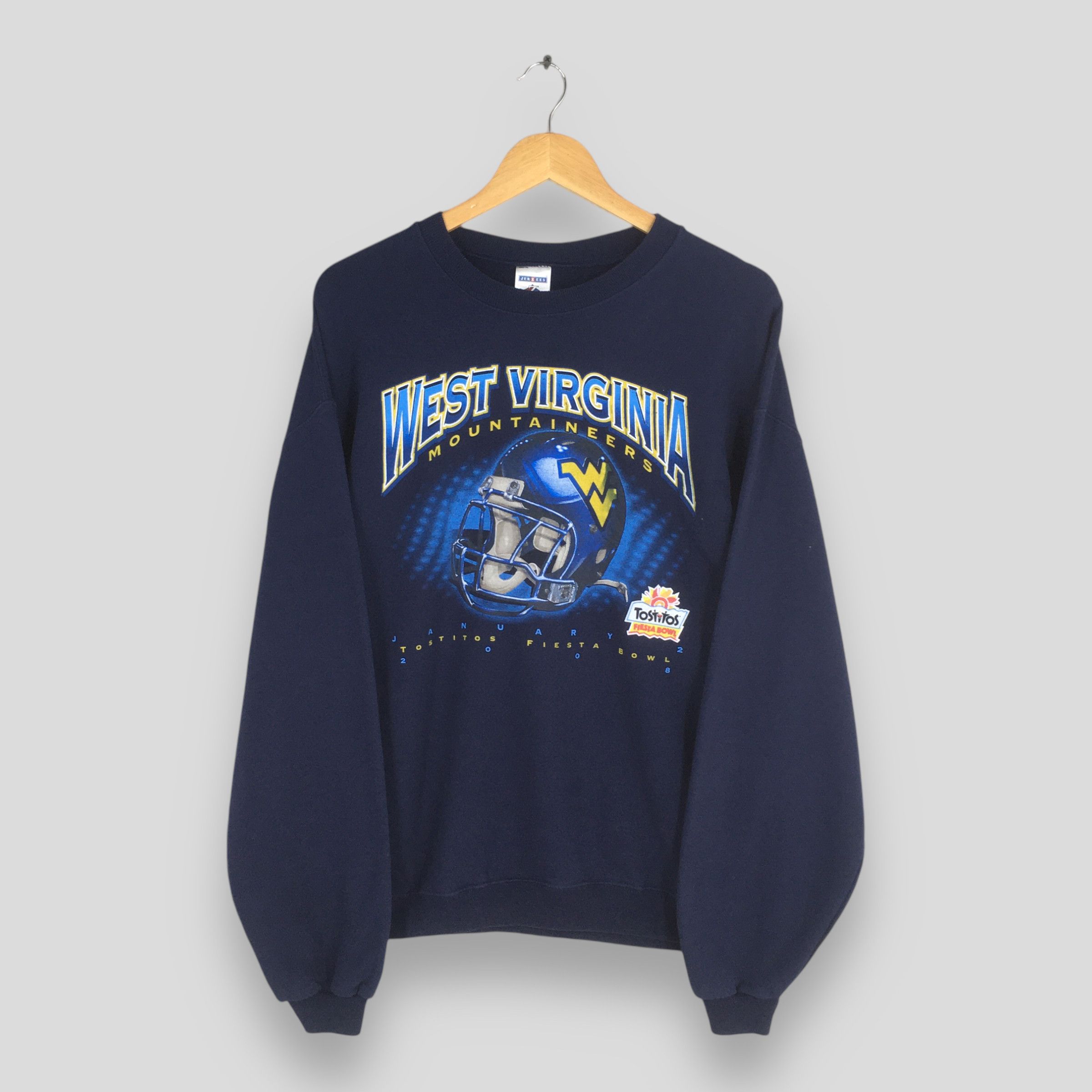 NCAA × Vintage Vintage West Virginia Mountaineers NCAA Sweatshirt Large Size US L / EU 52-54 / 3 - 1 Thumbnail