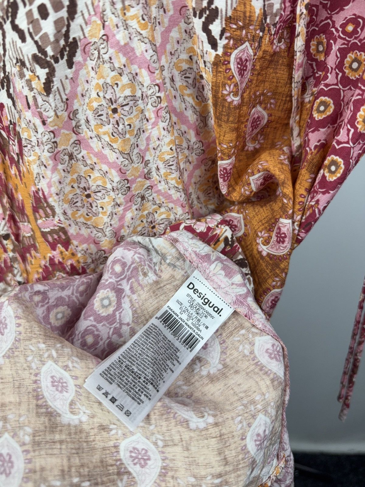 Desigual Y2K Retro Desigual Boho Patchwork Floral Dress Multicolor M Size M / US 6-8 / IT 42-44 - 6 Thumbnail