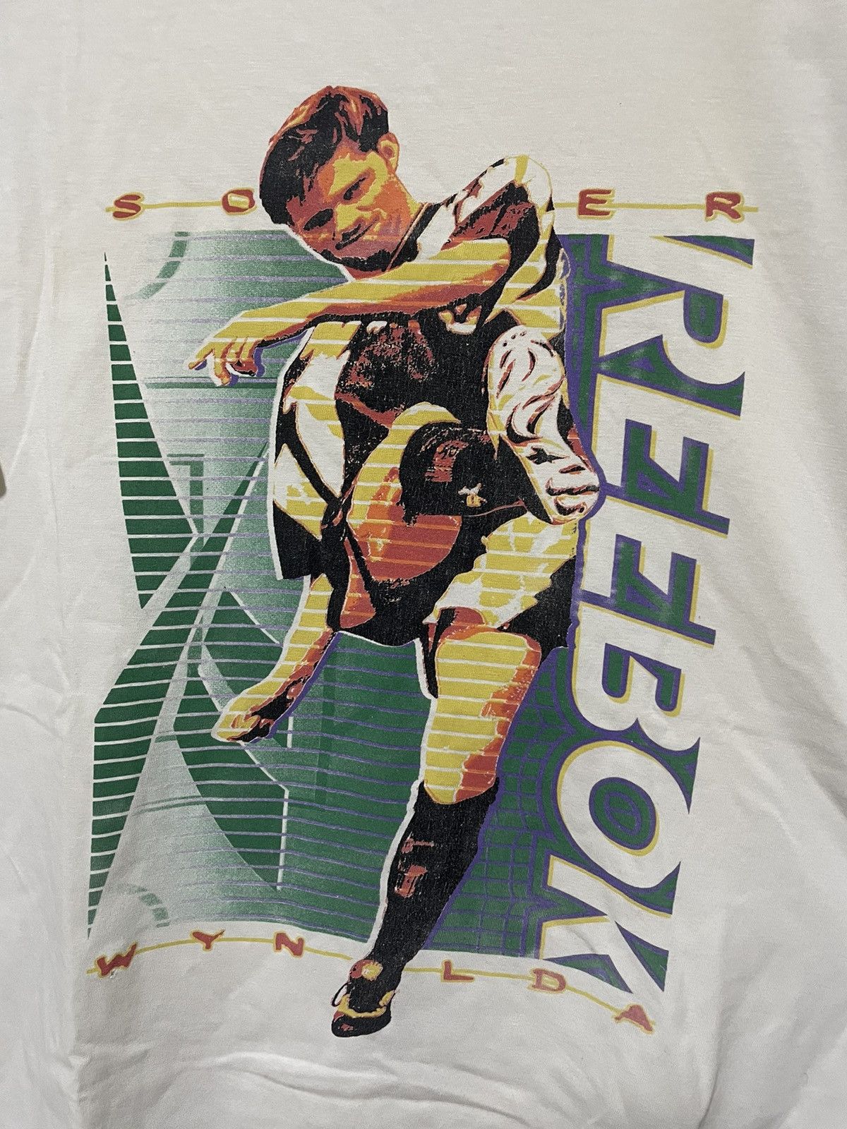 Reebok × Vintage Reebok 90s Eric Wynalda Fotball USA Vintage T-Shirt Jersey Size US S / EU 44-46 / 1 - 4 Thumbnail