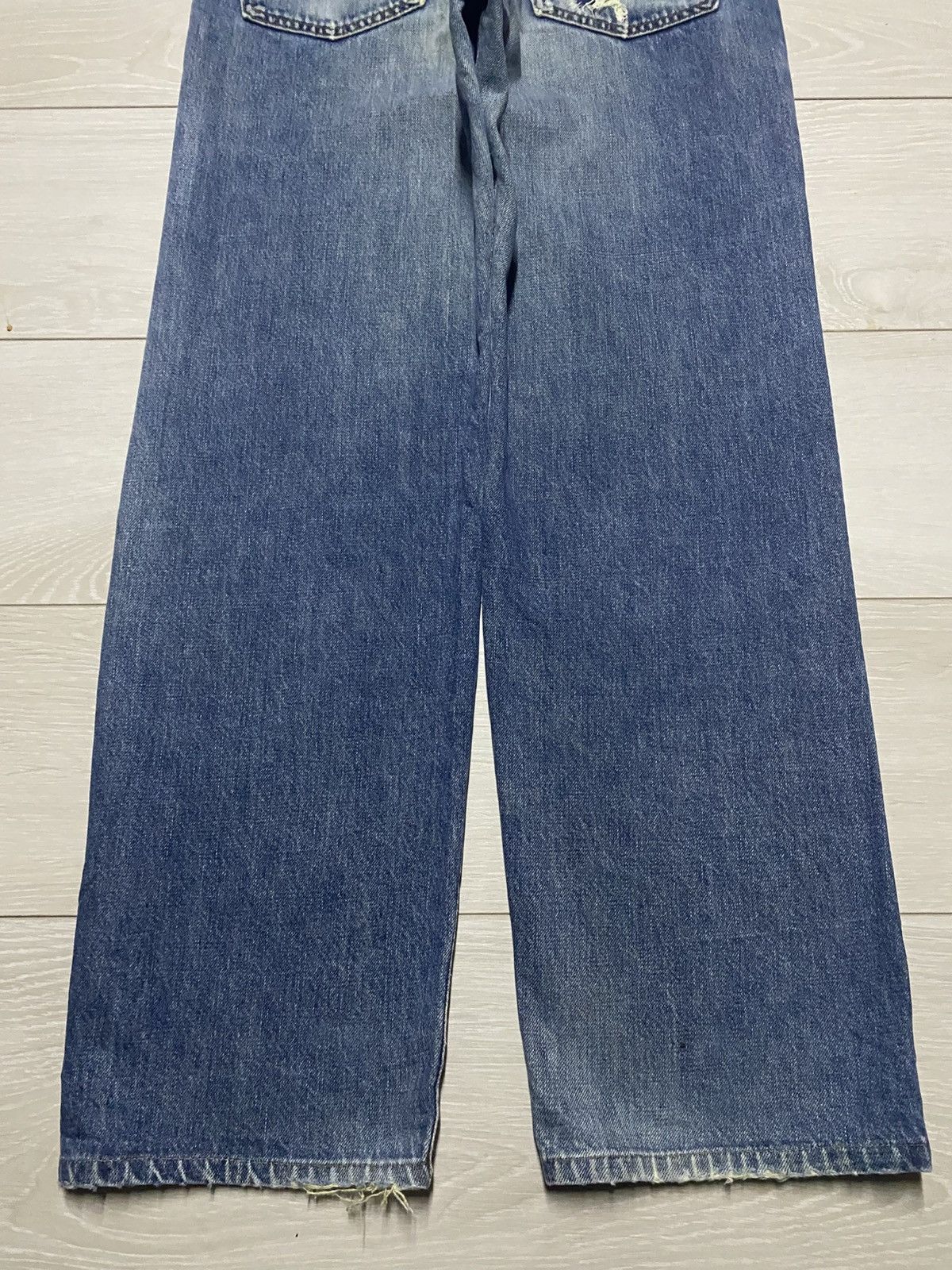 Japanese Brand Vintage Bobson Faded Distressed Baggy Jeans Size US 31 - 6 Thumbnail
