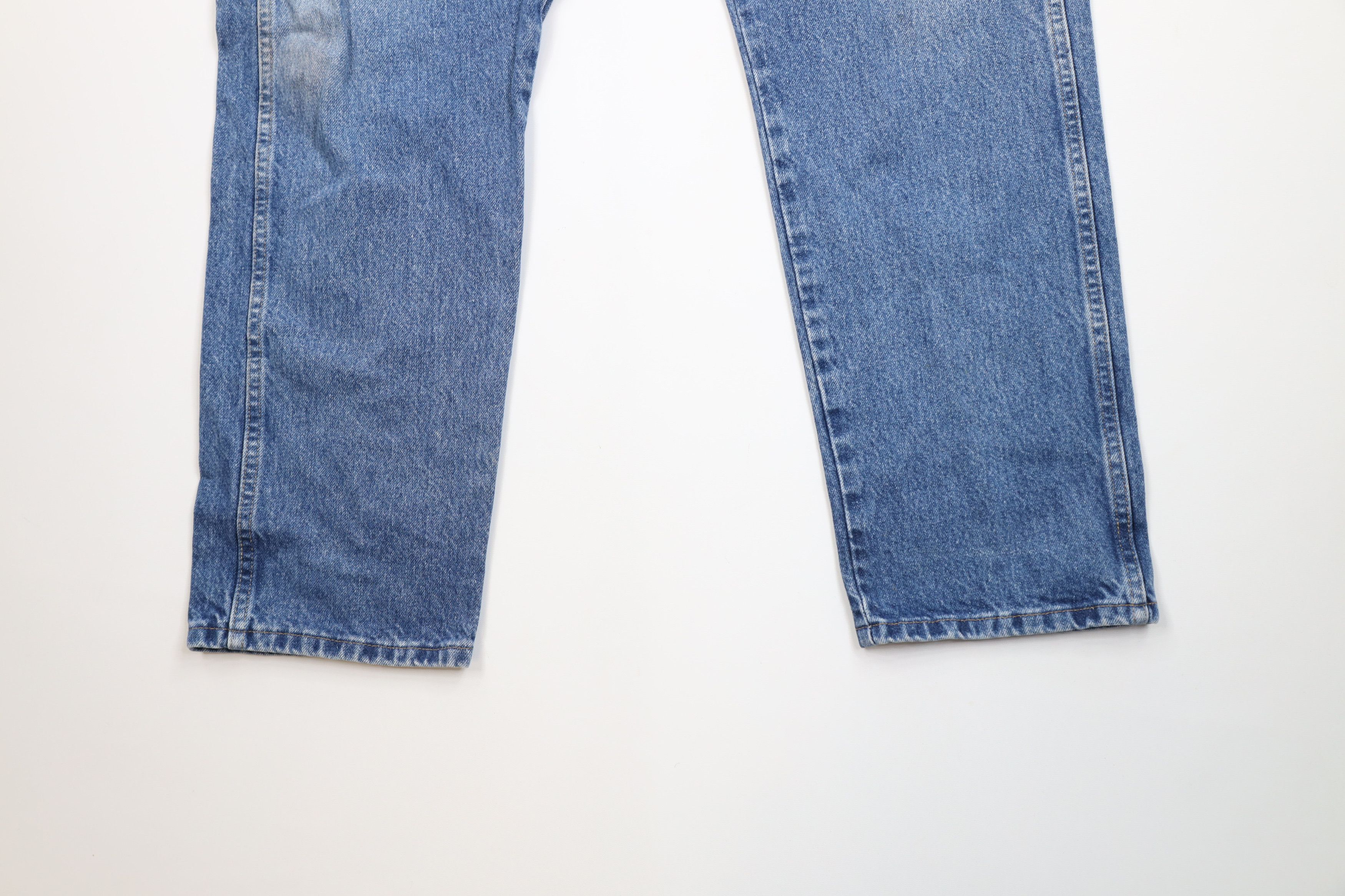Cabelas Vintage Cabelas Faded Straight Leg Denim Jeans Blue Cotton Size 38" / US 16 / IT 52 - 4 Thumbnail