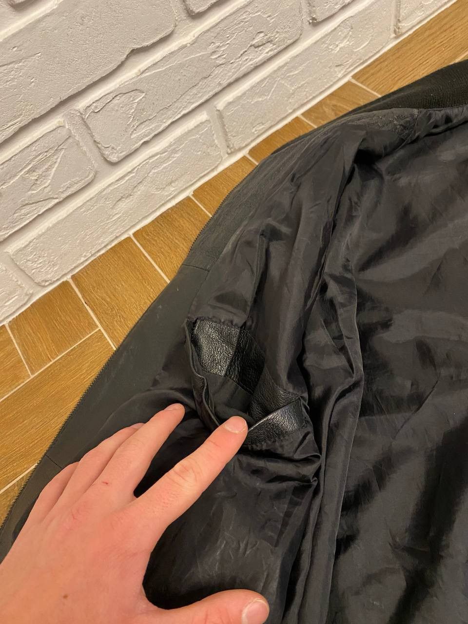 Vintage Rare Vintage Borussia Mönchengladbach Leather Bomber 90s Size US L / EU 52-54 / 3 - 18 Thumbnail