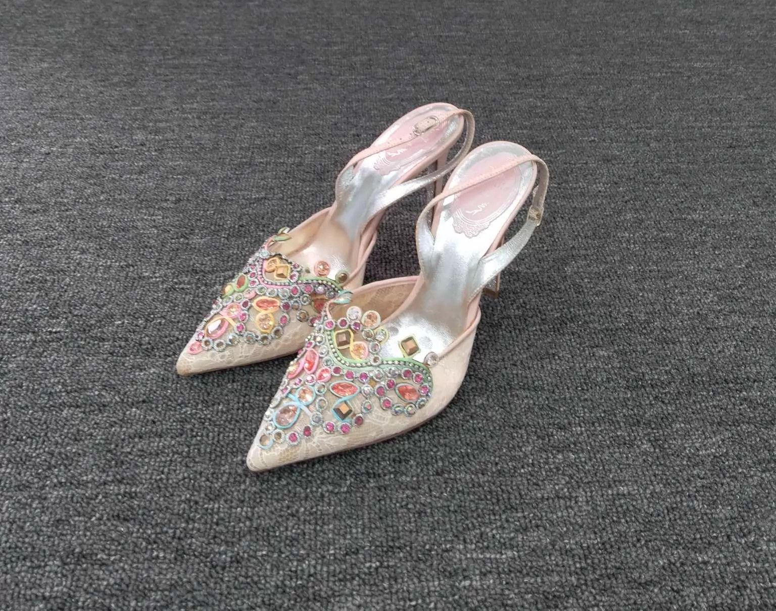 Rene Caovilla Rene Caovilla RC crystal heeled sandals 37 Size US 6.5 / IT 36.5 - 1 Thumbnail